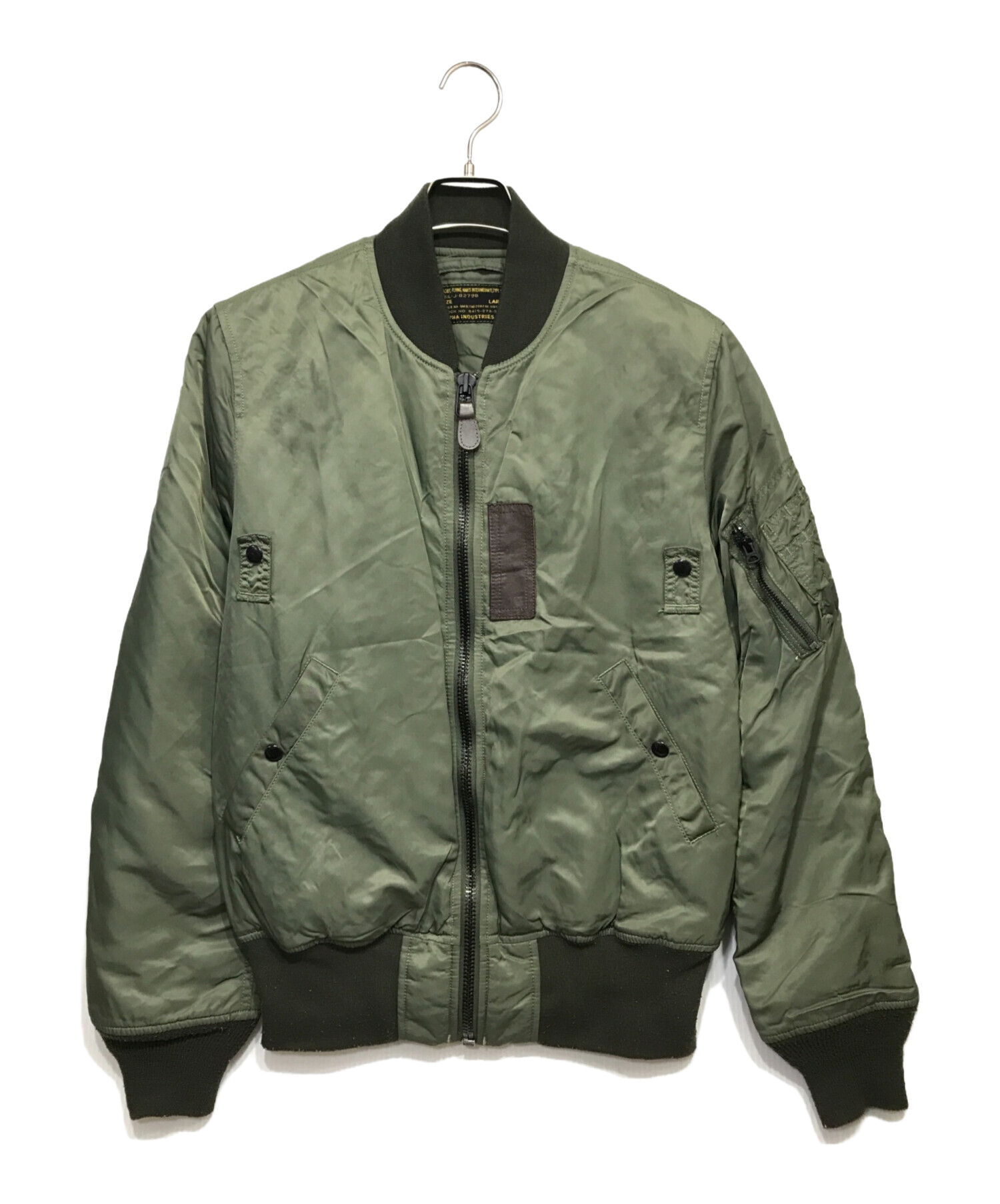 中古・古着通販】ALPHA (アルファ) MA-1 フライトジャケット オリーブ
