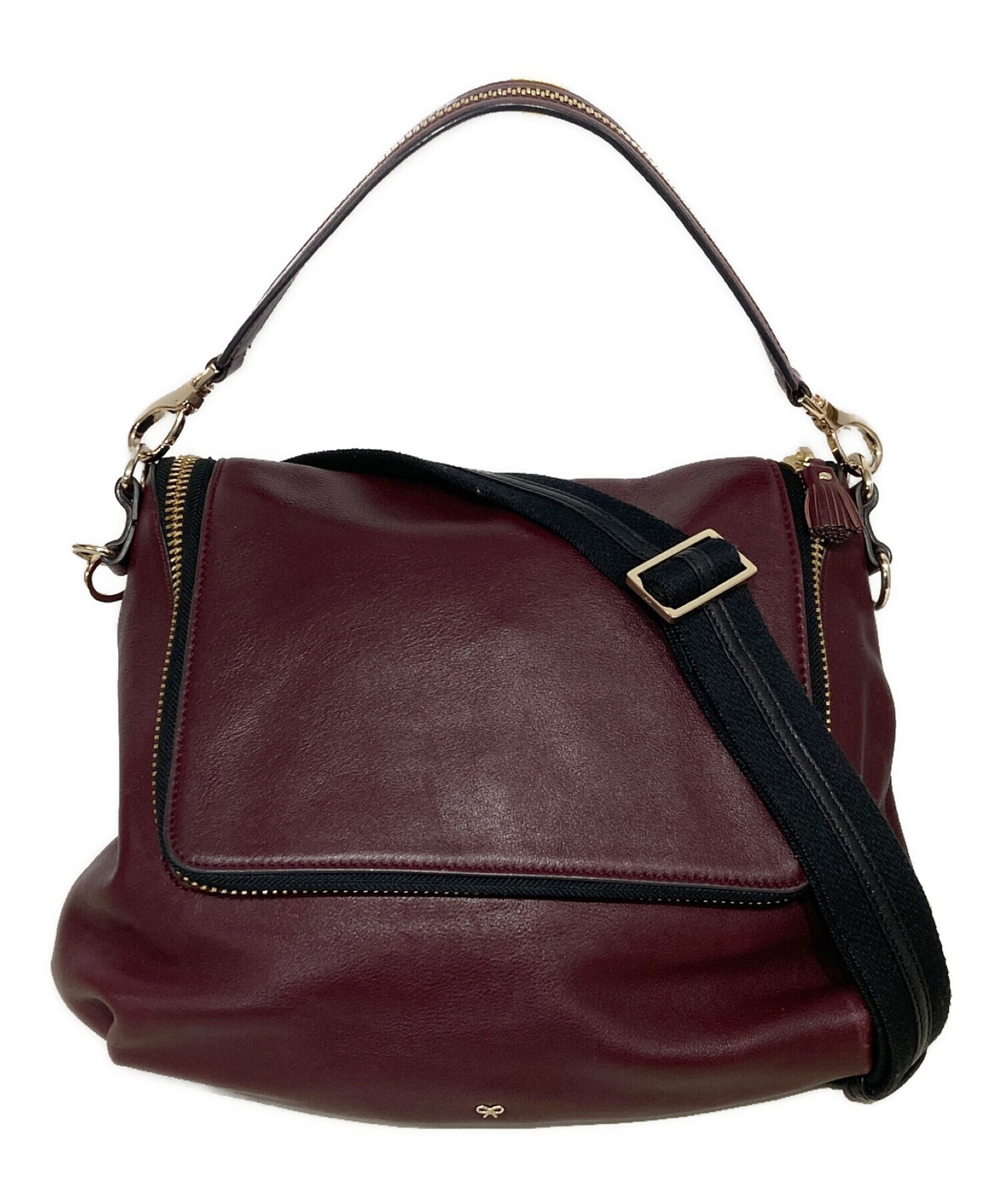 中古・古着通販】ANYA HINDMARCH (アニヤハインドマーチ) マキシジップ 