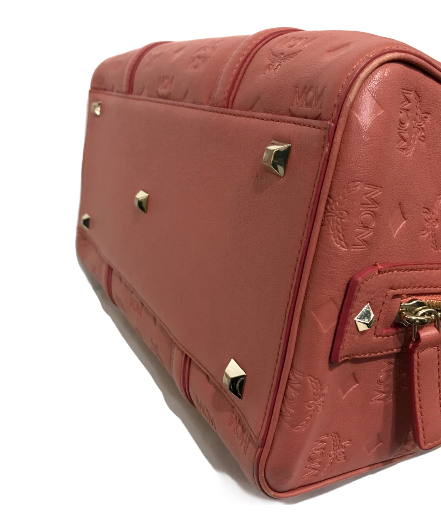 中古・古着通販】MCM (エムシーエム) ボストンバッグ ピンク｜ブランド