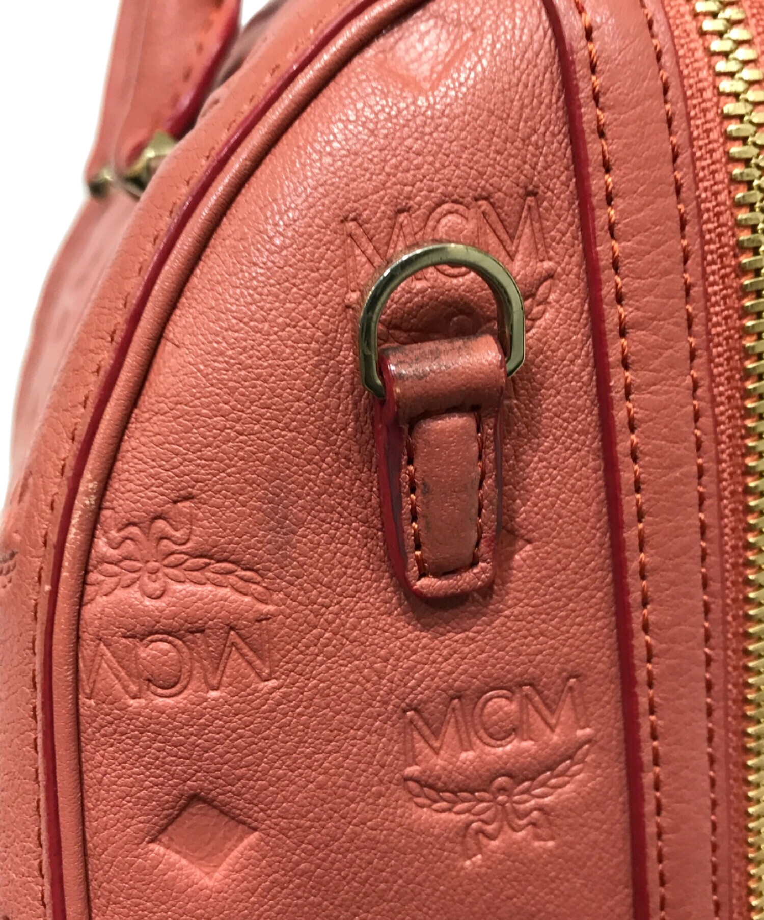 中古・古着通販】MCM (エムシーエム) ボストンバッグ ピンク｜ブランド