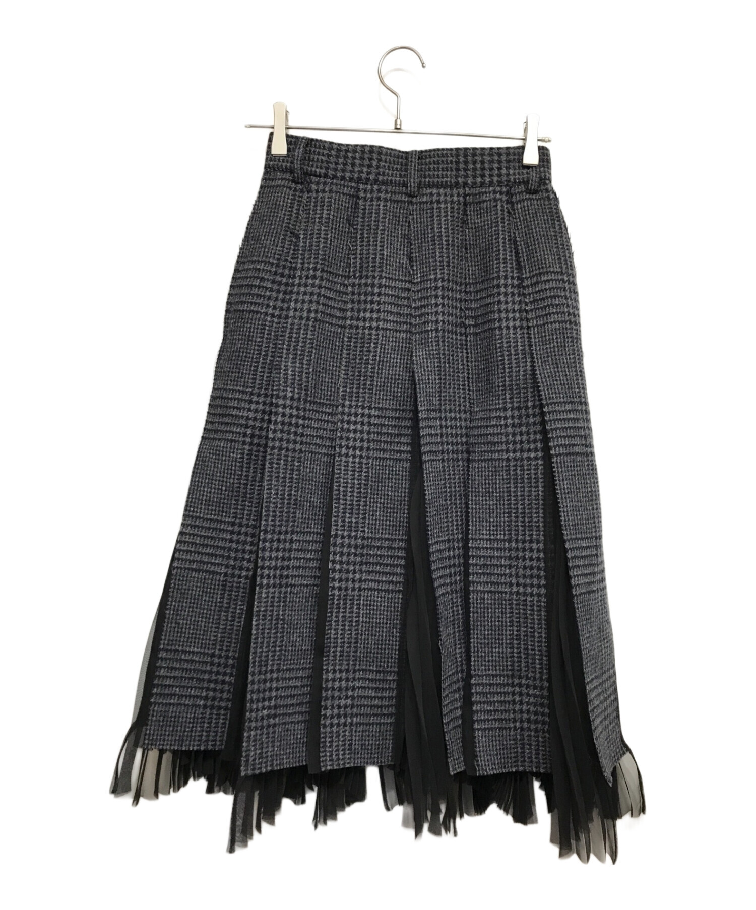 中古・古着通販】sacai (サカイ) グレンチェック プリーツ