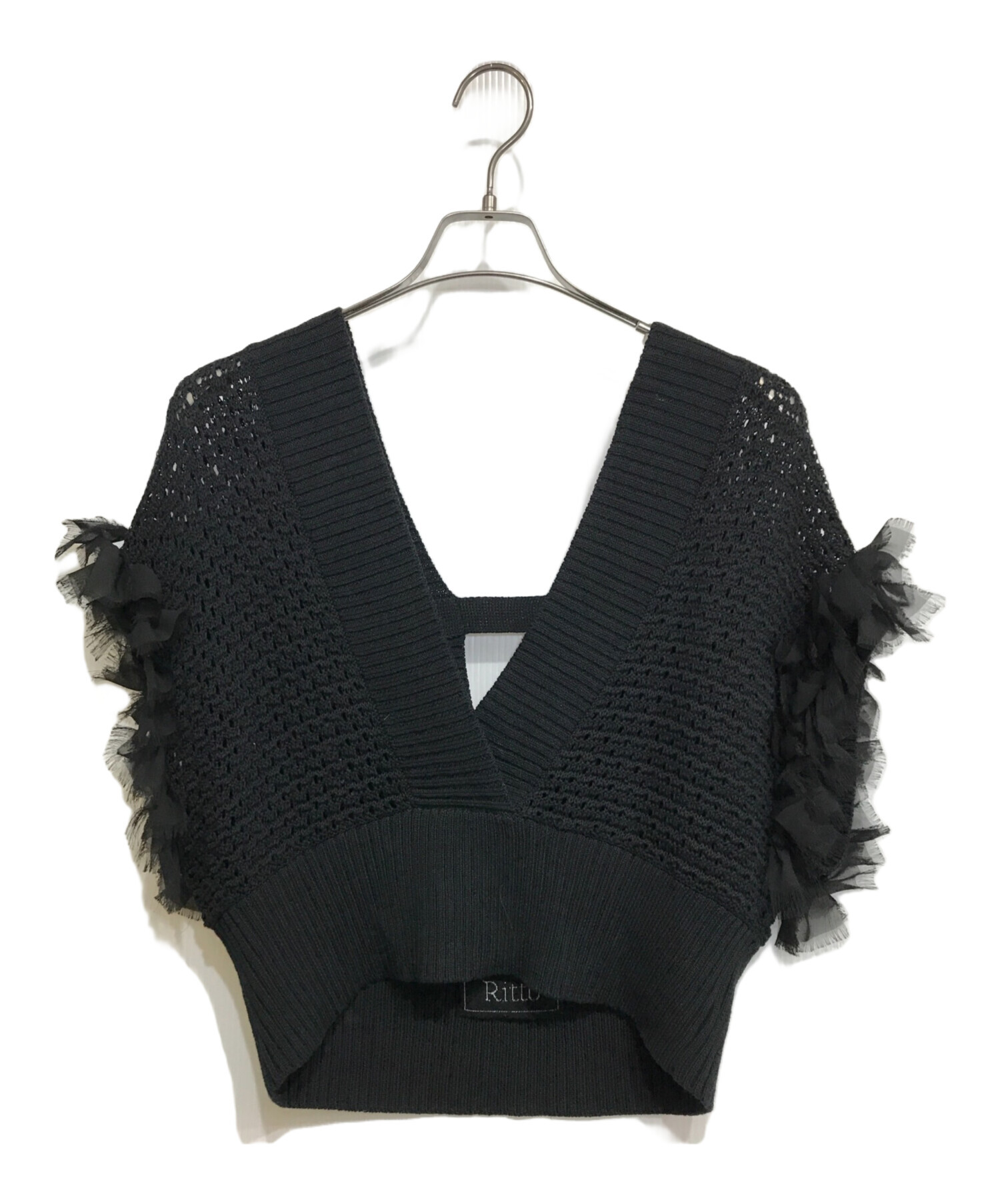 その他ブランド / 24SS/コットンVネックリボンベスト/ベスト/FREE/コットン/BLK/202467-SB// 中古・古着通販】IENA (イエナ) Ritto コットンVネックリボンベスト