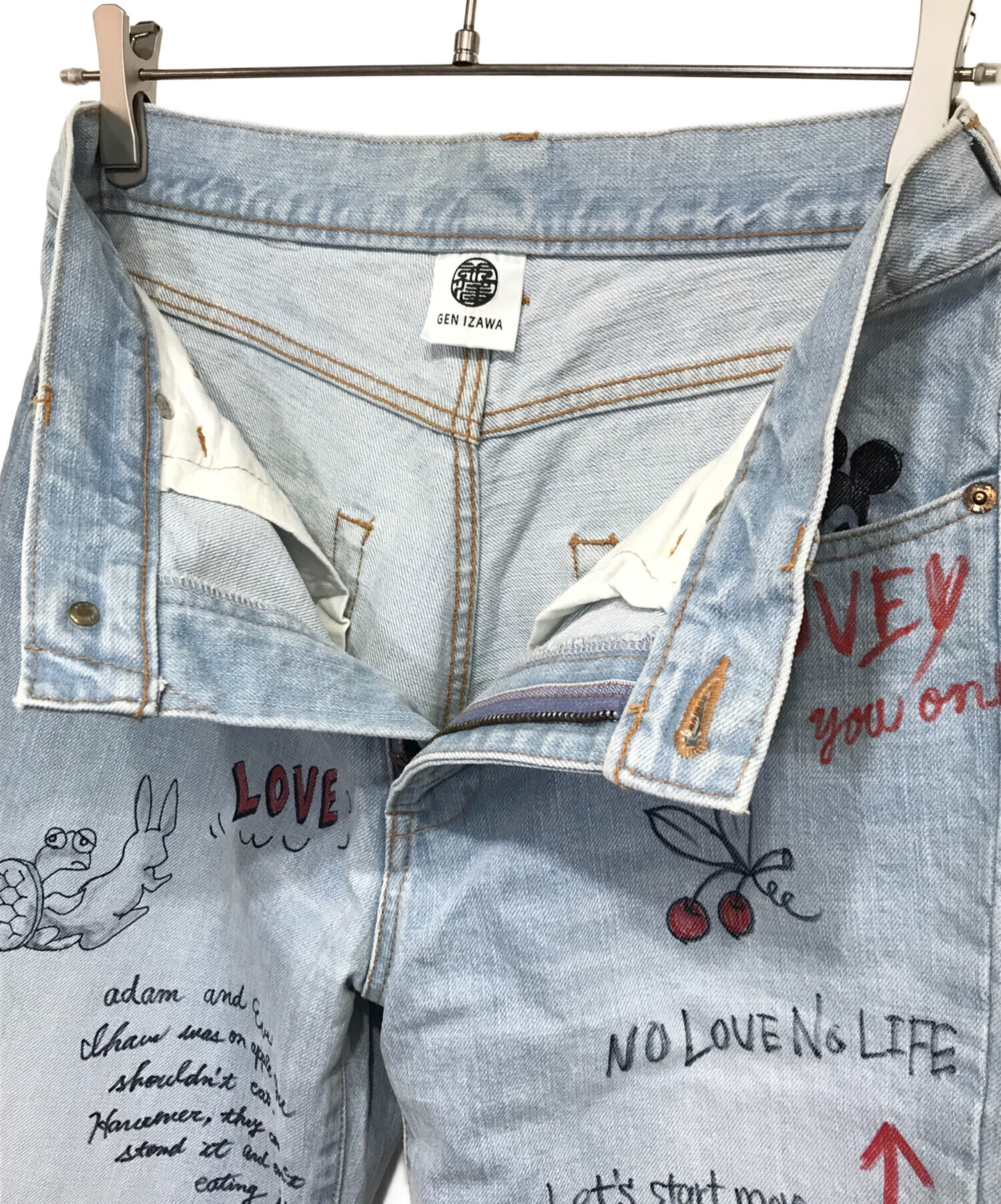 中古・古着通販】GEN IZAWA (ゲンイザワ) グラフティ フレア デニム