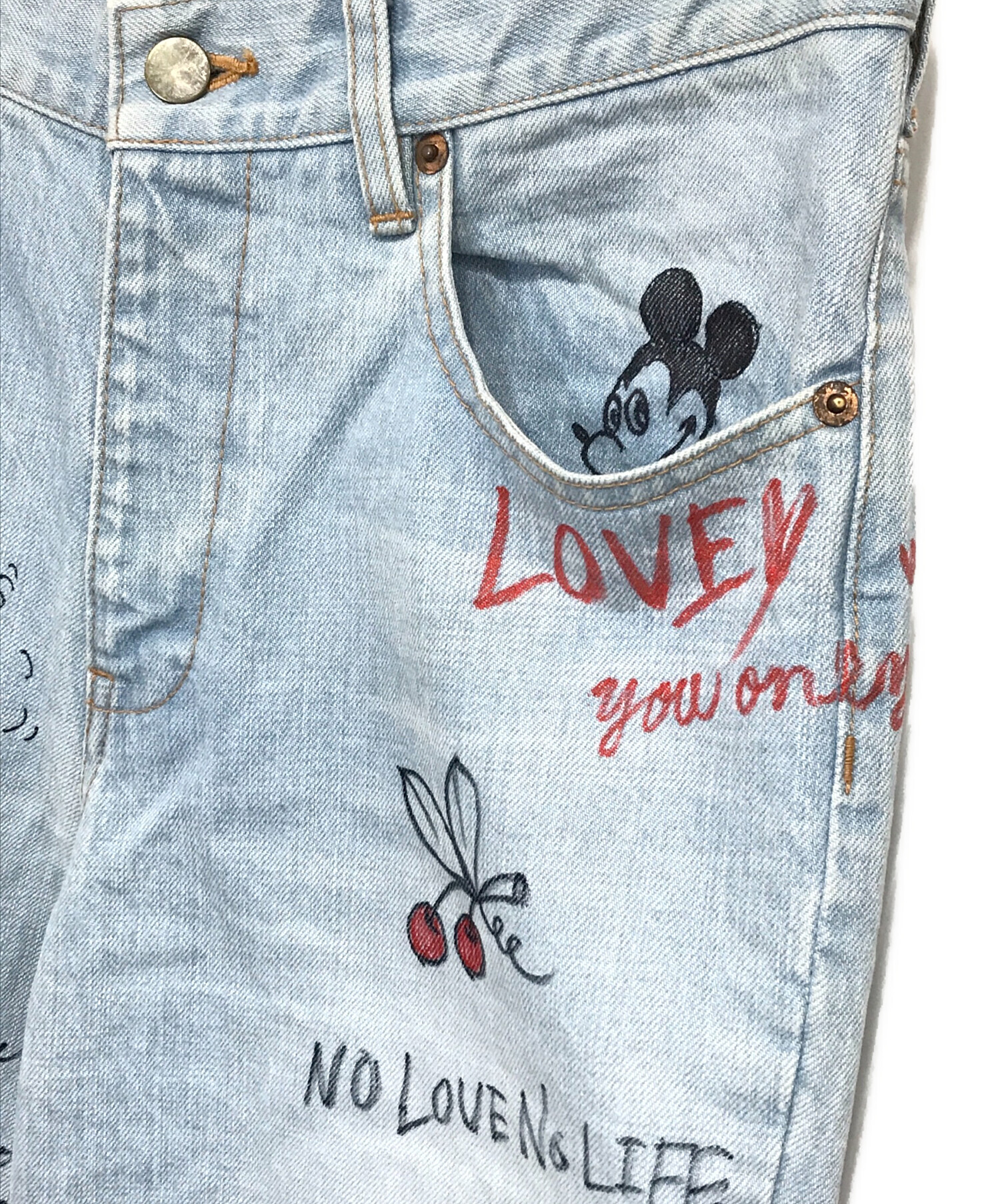 中古・古着通販】GEN IZAWA (ゲンイザワ) グラフティ フレア デニム