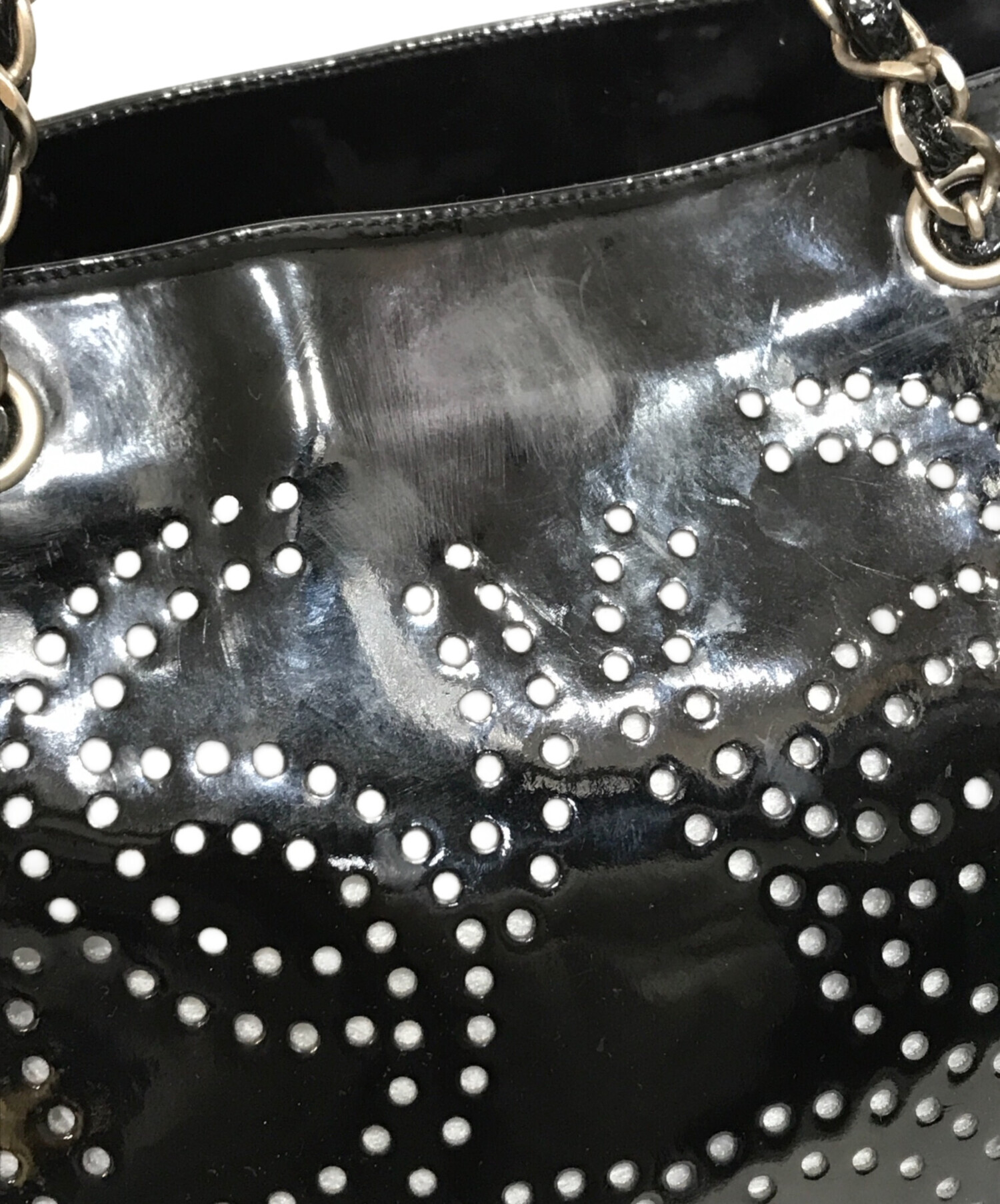 中古・古着通販】CHANEL (シャネル) トリプルココ パンチングトート