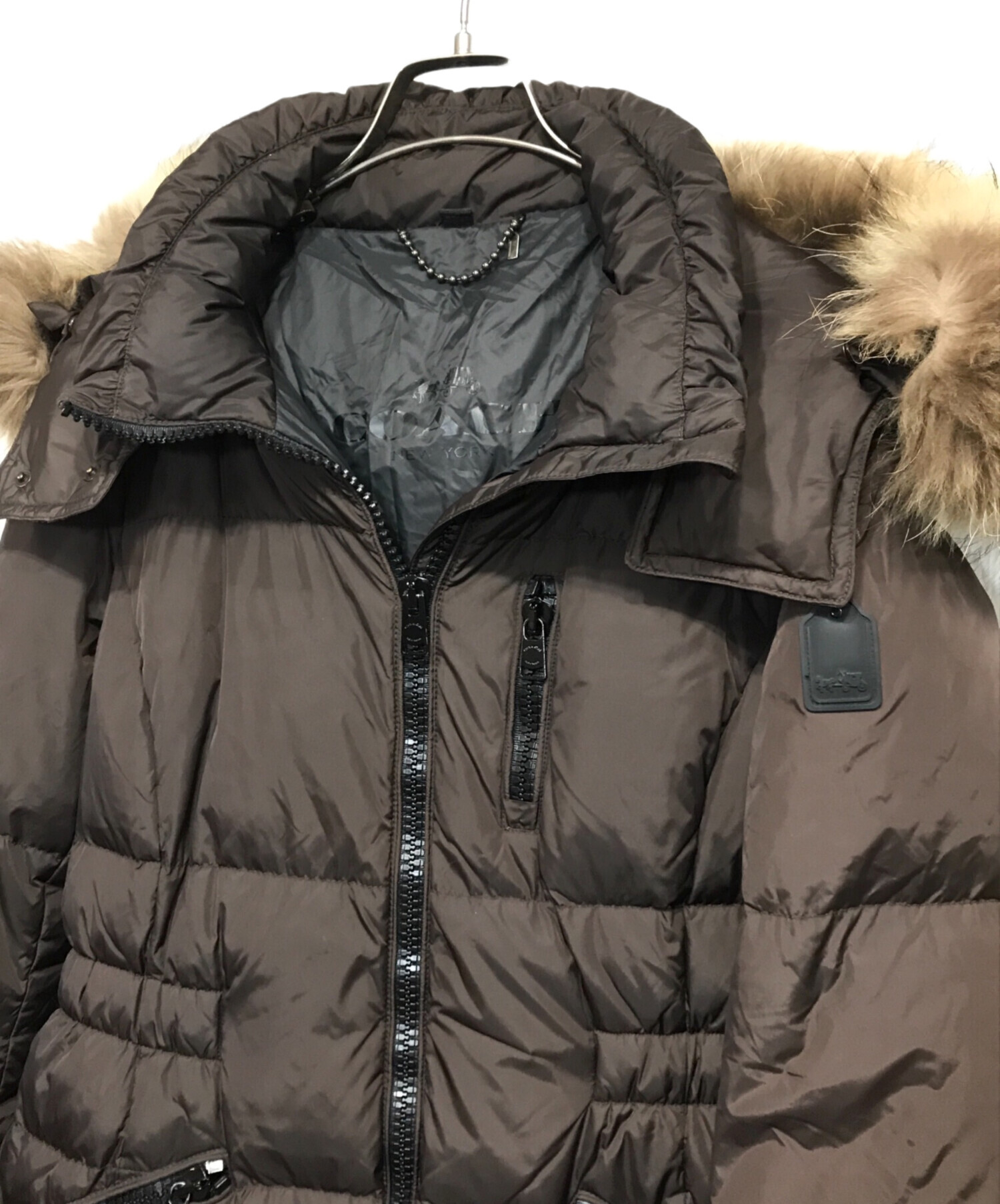 中古・古着通販】COACH (コーチ) ダウンコート ブラウン サイズ:M