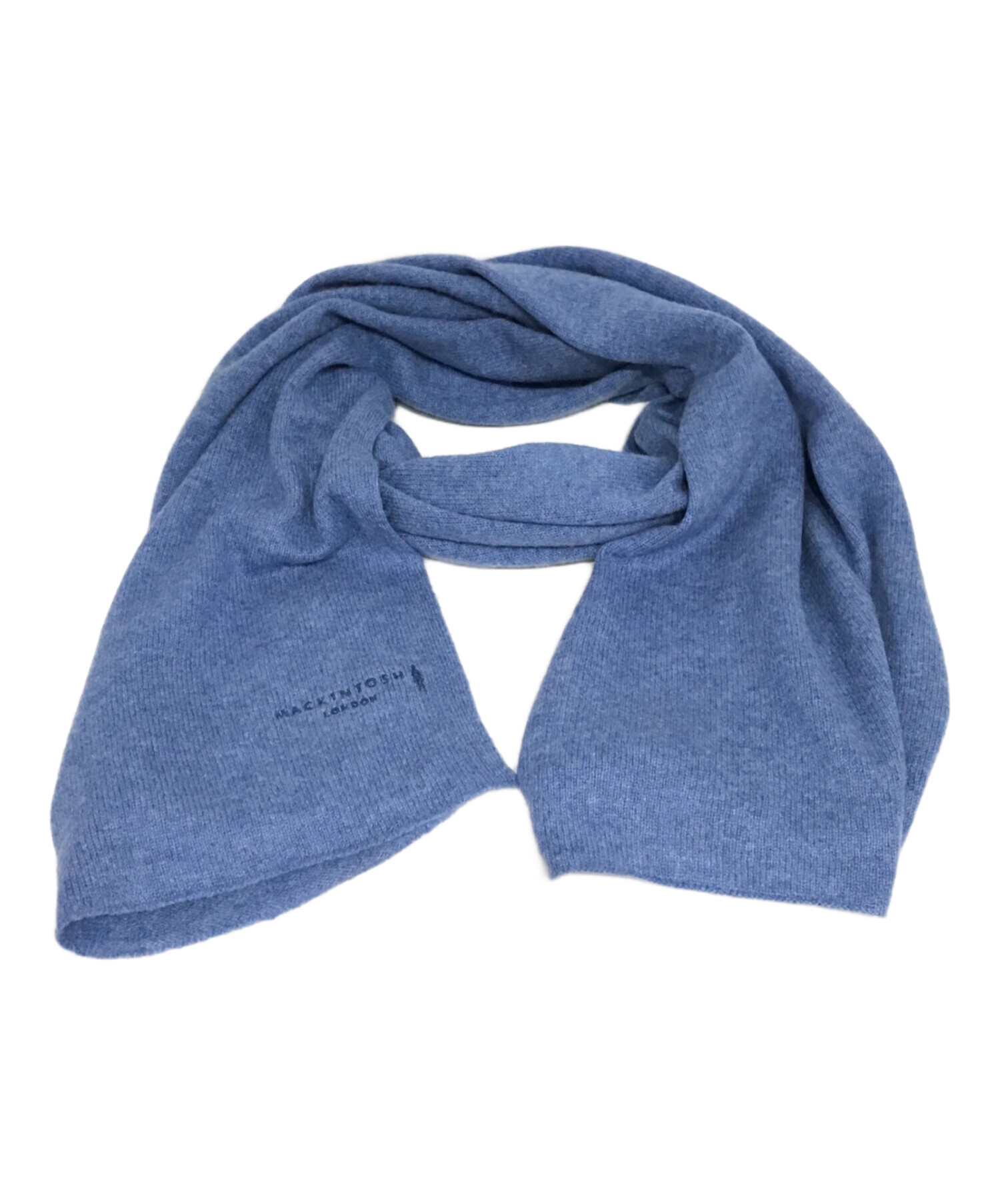 未使用タグ付き★MACKINTOSH LONDON カシミヤ100%マフラー MACKINTOSH LONDON マフラー ストール ロゴ刺繍カシミヤストール