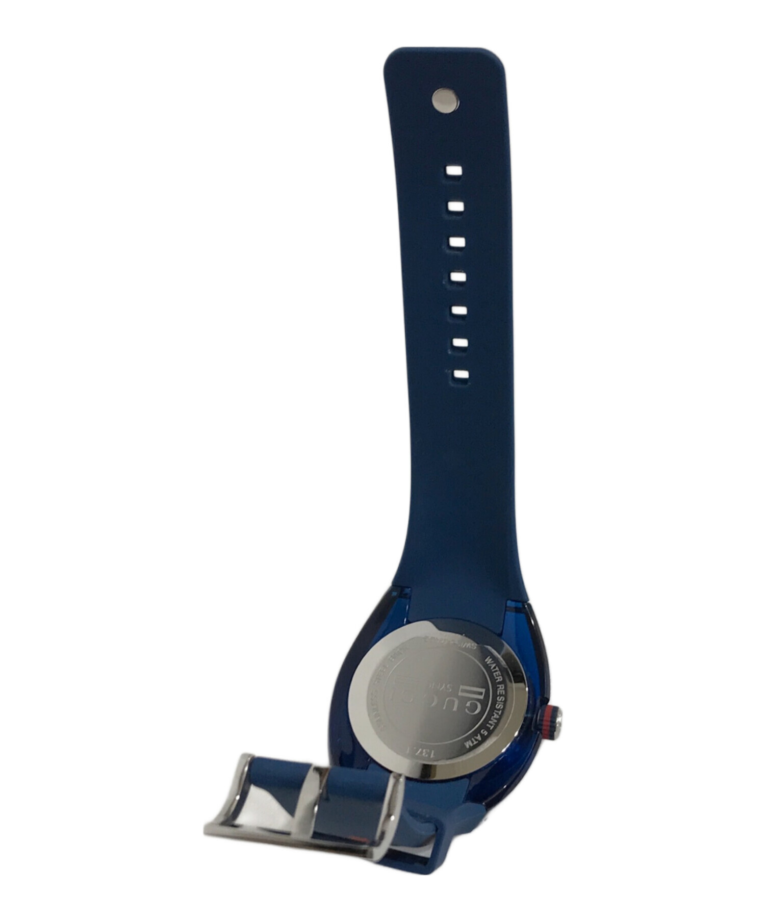 中古・古着通販】GUCCI (グッチ) SYNC ラバーベルトウォッチ ブルー