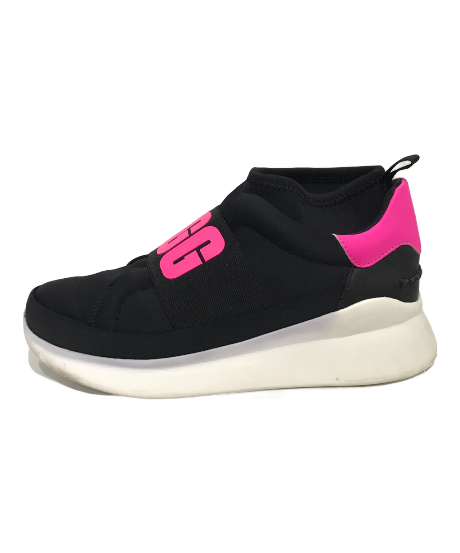 中古・古着通販】UGG (アグ) ローカットスニーカー ブラック×ピンク 