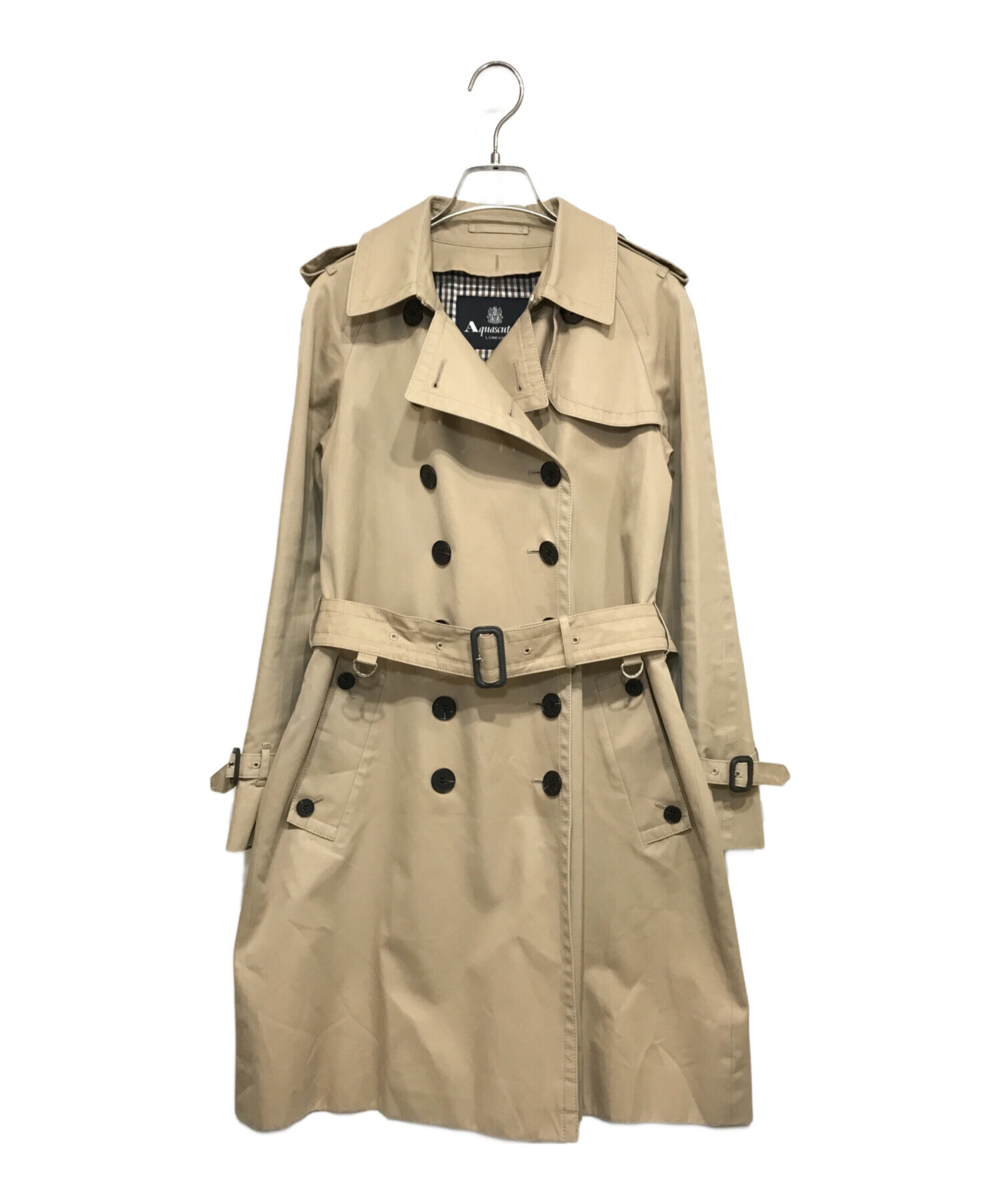 中古・古着通販】Aquascutum (アクアスキュータム) トレンチコート 