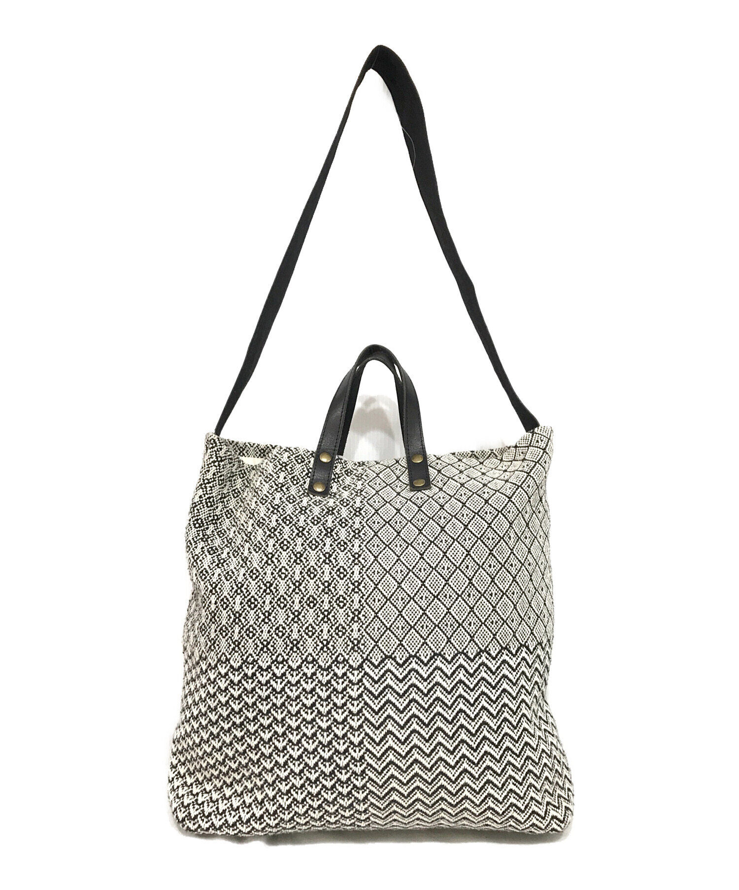 最新作，SALE trois temps トロワトン 手織り2WAYバッグ