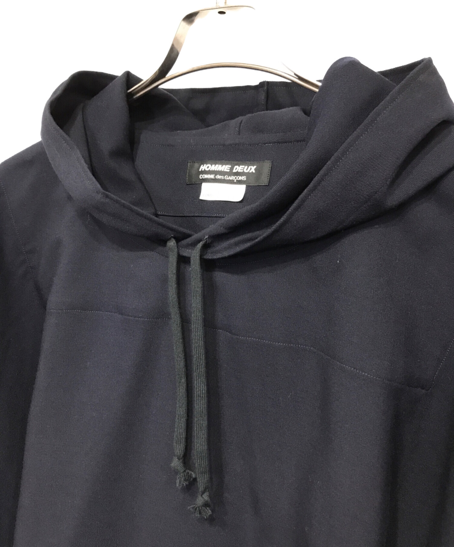 未使用級 COMME des GARCONS 2023 フード ポンチョ 黒 未使用級 COMME des GARCONS 2023 フード ポンチョ 黒 未使用級