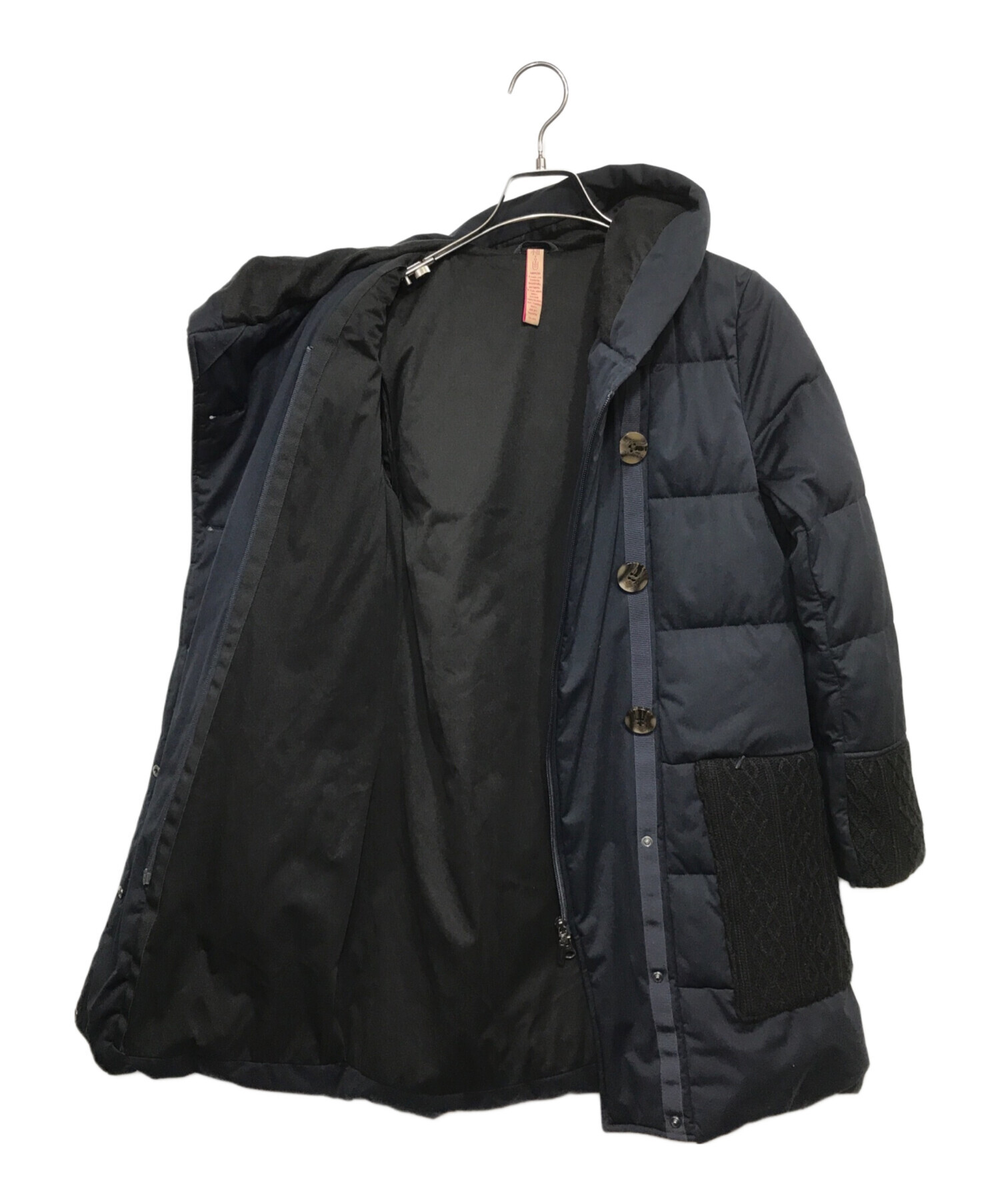 中古・古着通販】yosoou (ヨソオウ) KNIT POCKET COAT ダウンコート