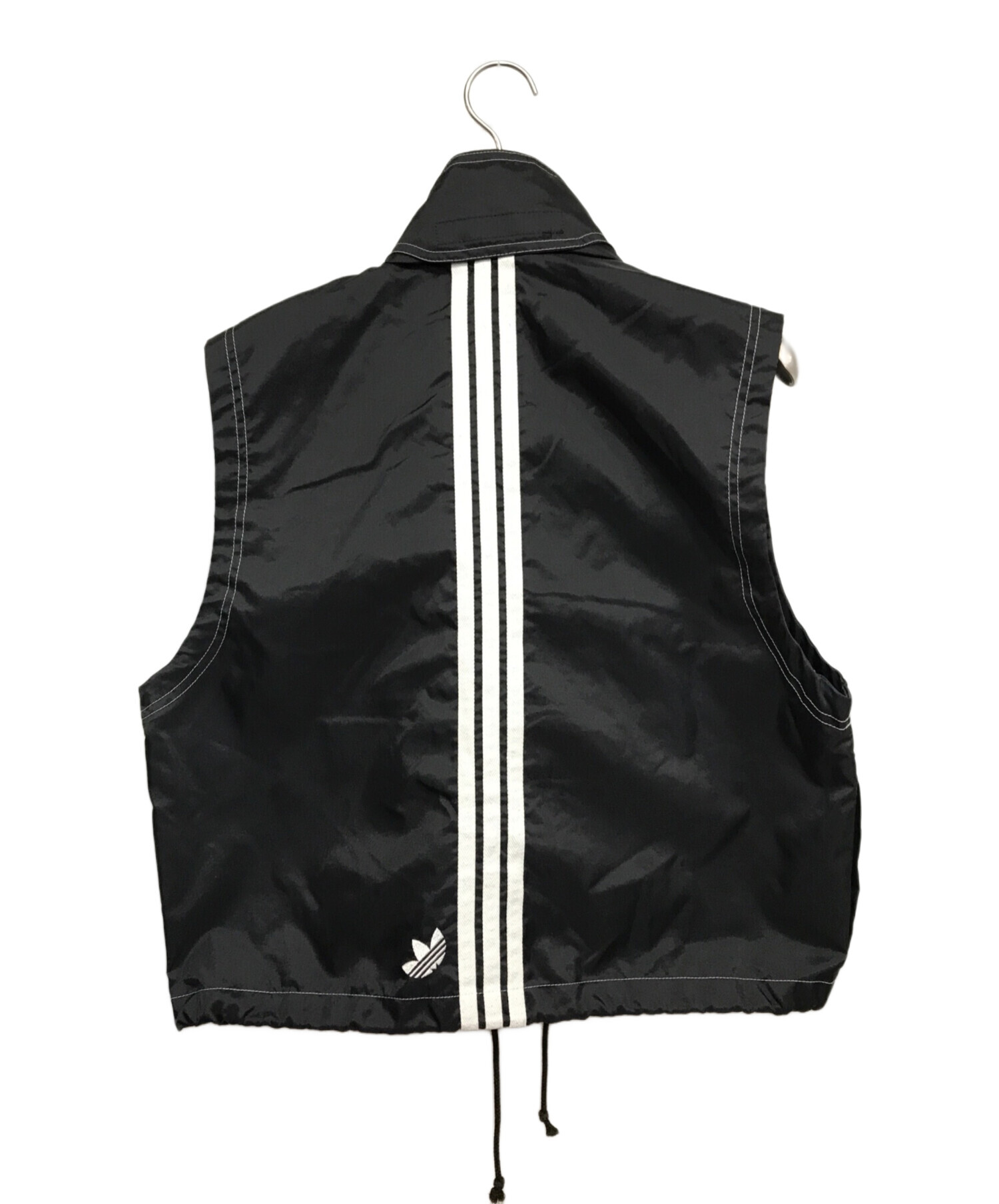 中古・古着通販】adidas (アディダス) ナイロンベスト ブラック サイズ
