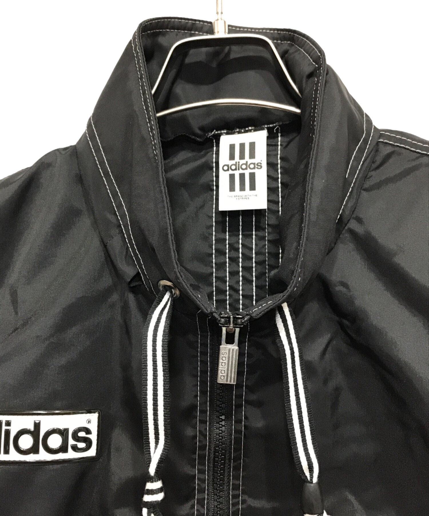 中古・古着通販】adidas (アディダス) ナイロンベスト ブラック サイズ 