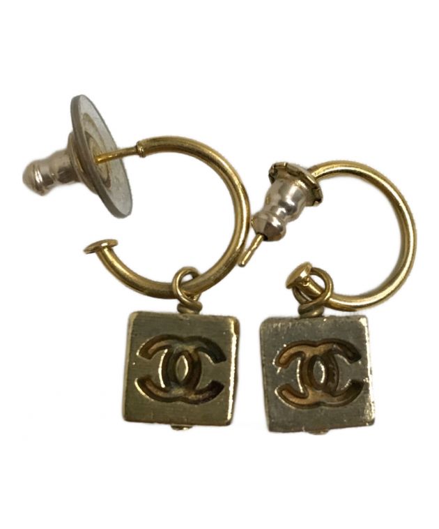中古・古着通販】CHANEL (シャネル) ココマークキューブピアス 