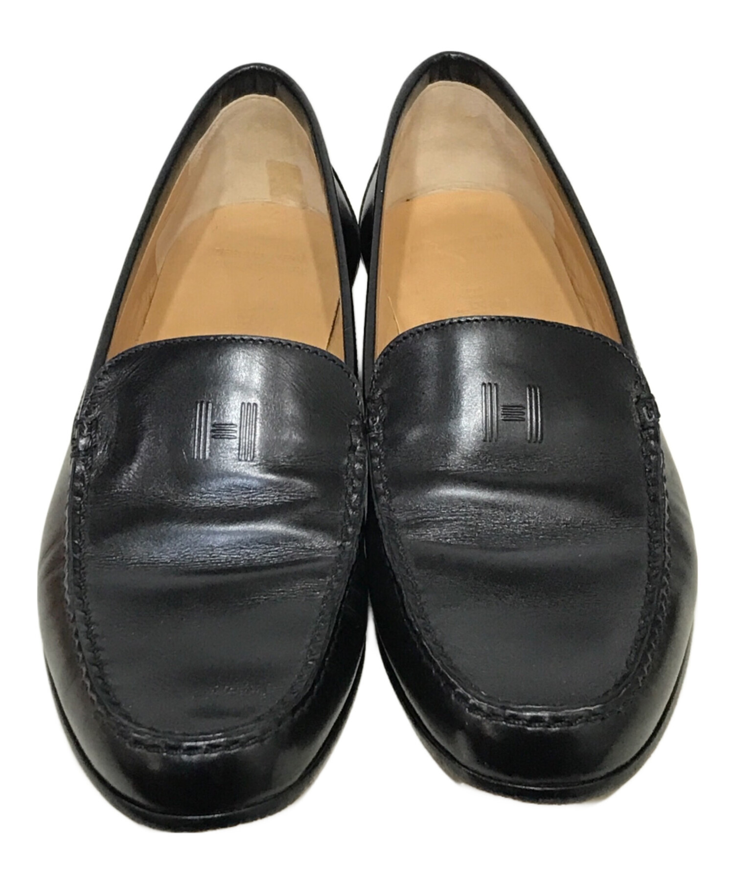 中古・古着通販】HERMES (エルメス) Hロゴローファー ブラック サイズ 