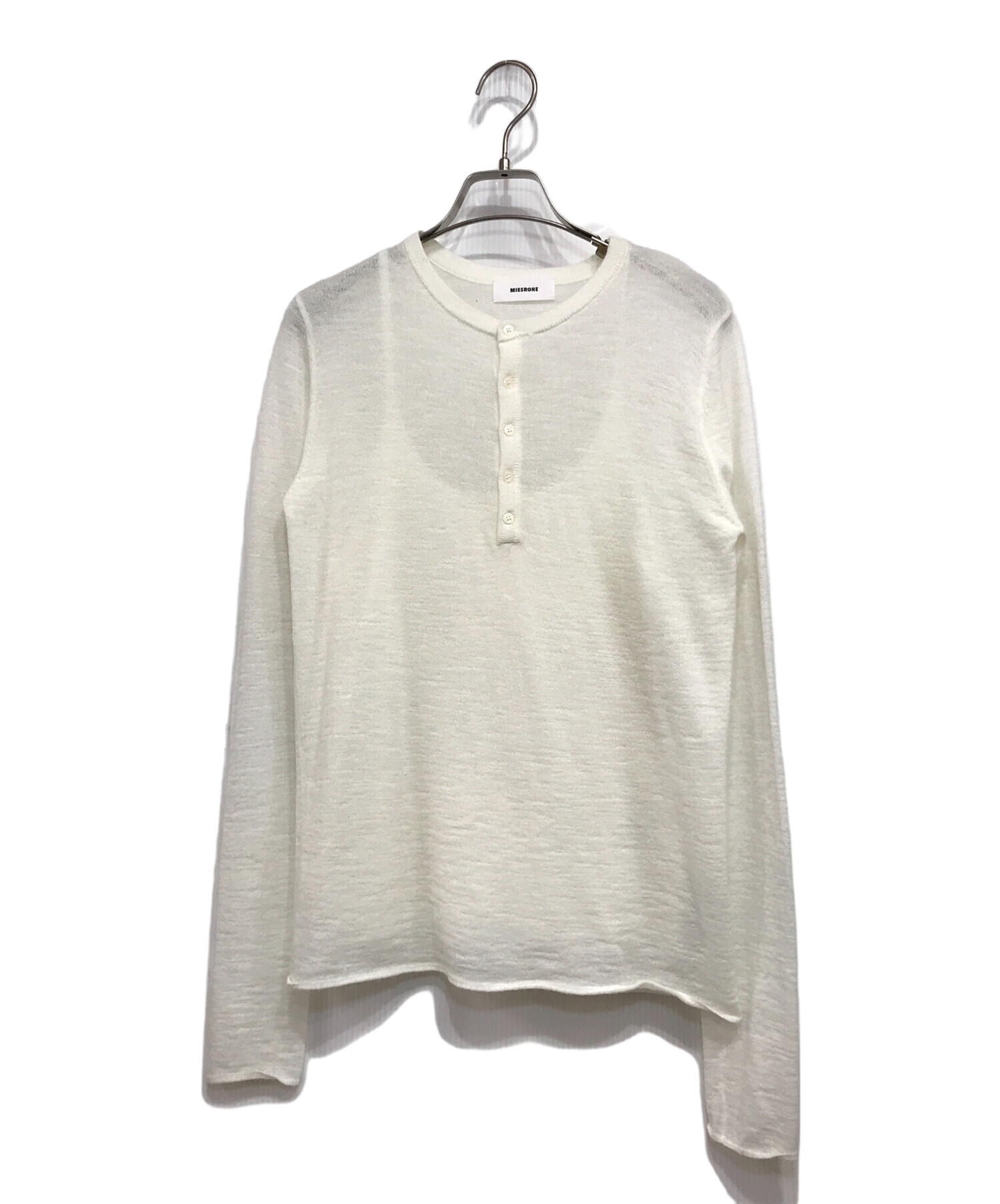 中古・古着通販】MIESROHE (ミースロエ) カットソー ホワイト サイズ 