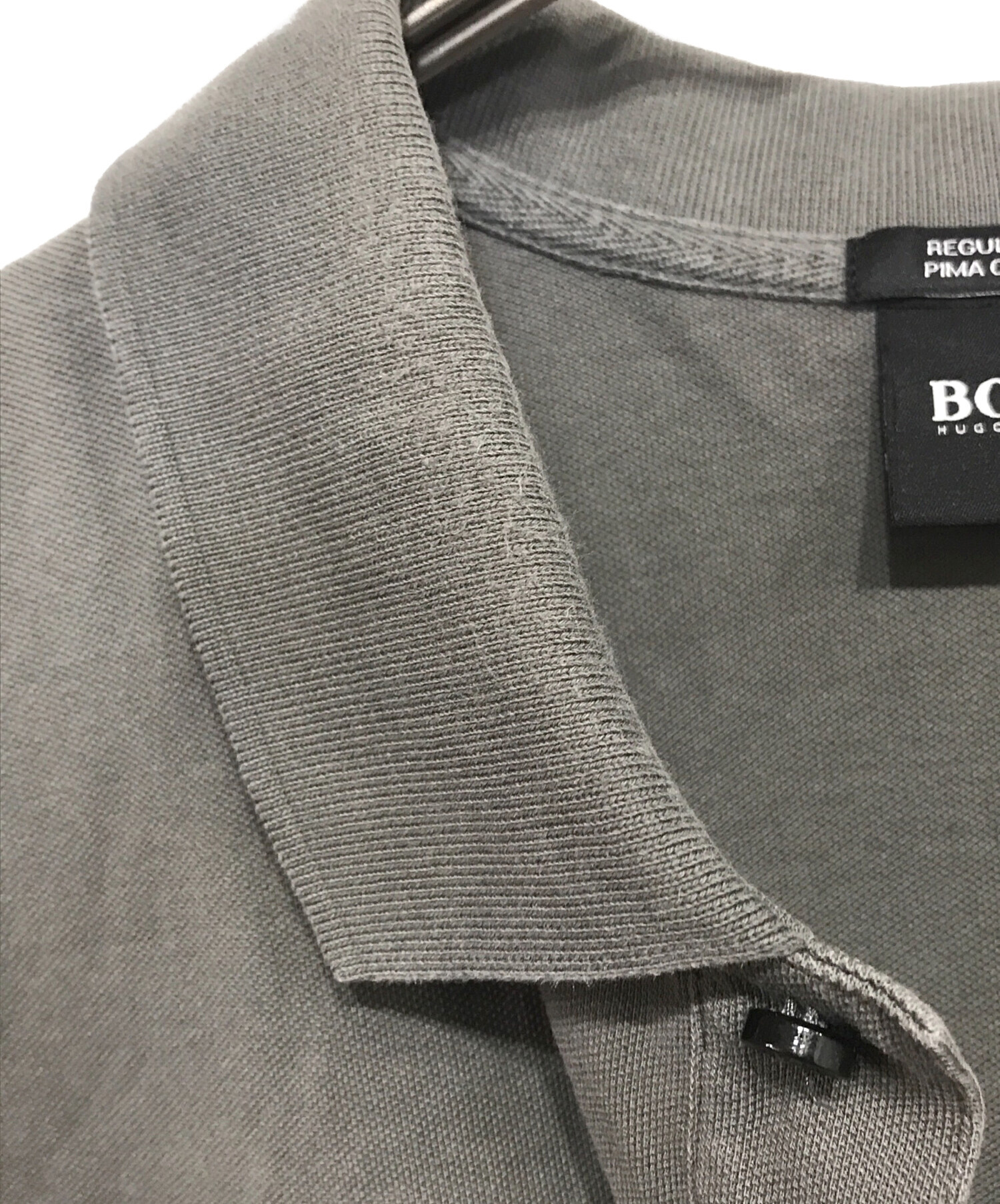 中古・古着通販】HUGO BOSS (ヒューゴ ボス) ポロシャツ グレー サイズ