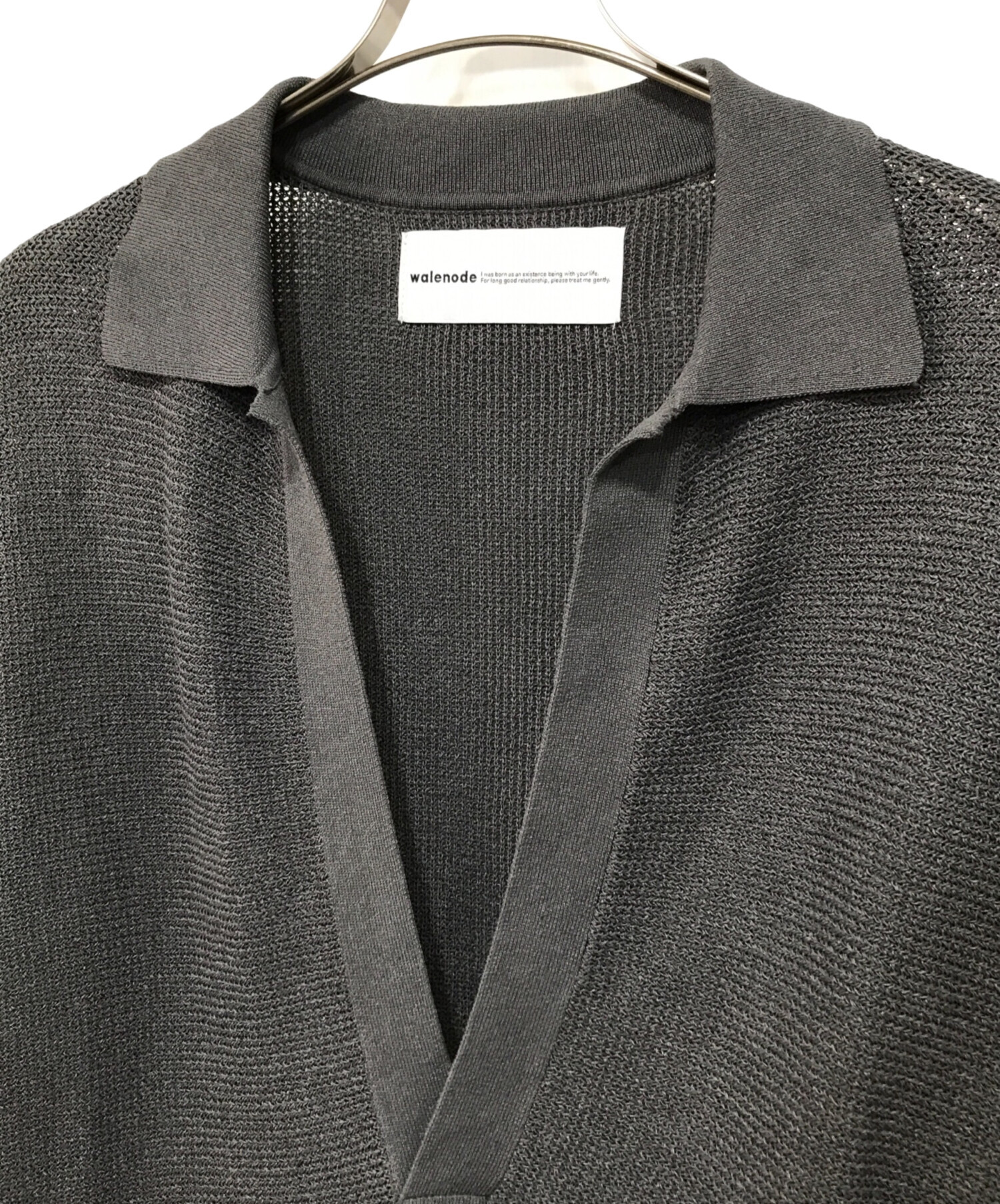 中古・古着通販】walenode (ウェルノード) スキッパーネックニット