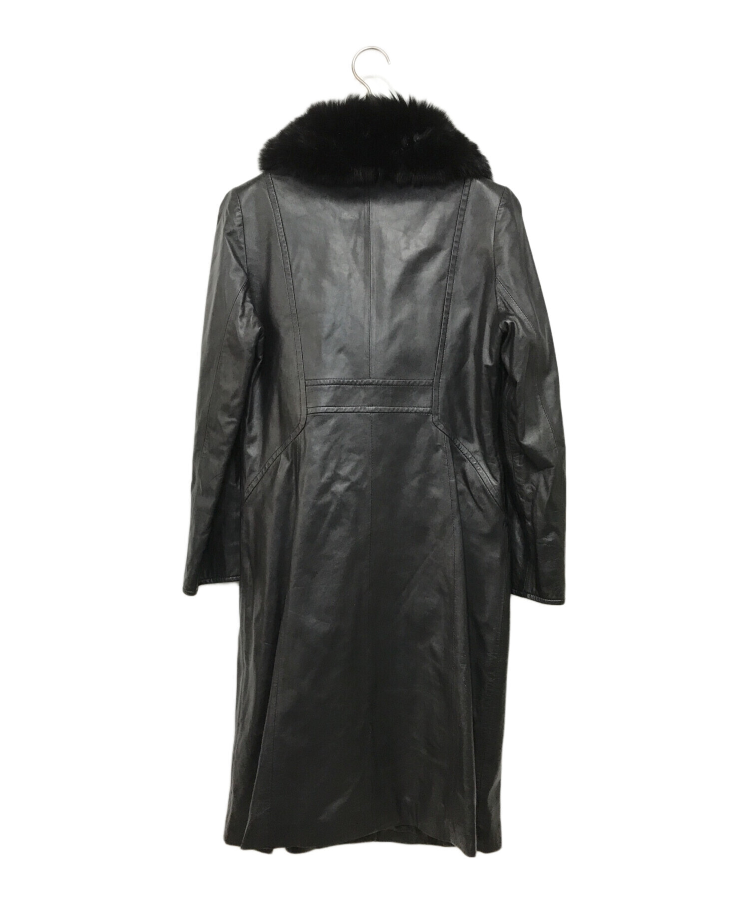 中古・古着通販】BALMAIN (バルマン) フォックスファー付きラムレザー