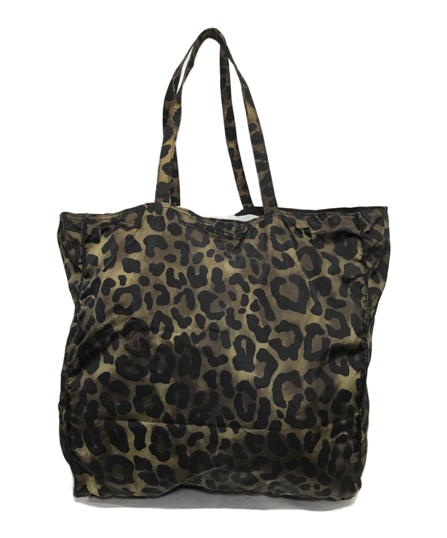 中古・古着通販】PRADA (プラダ) レオパード柄トートバッグ カーキ