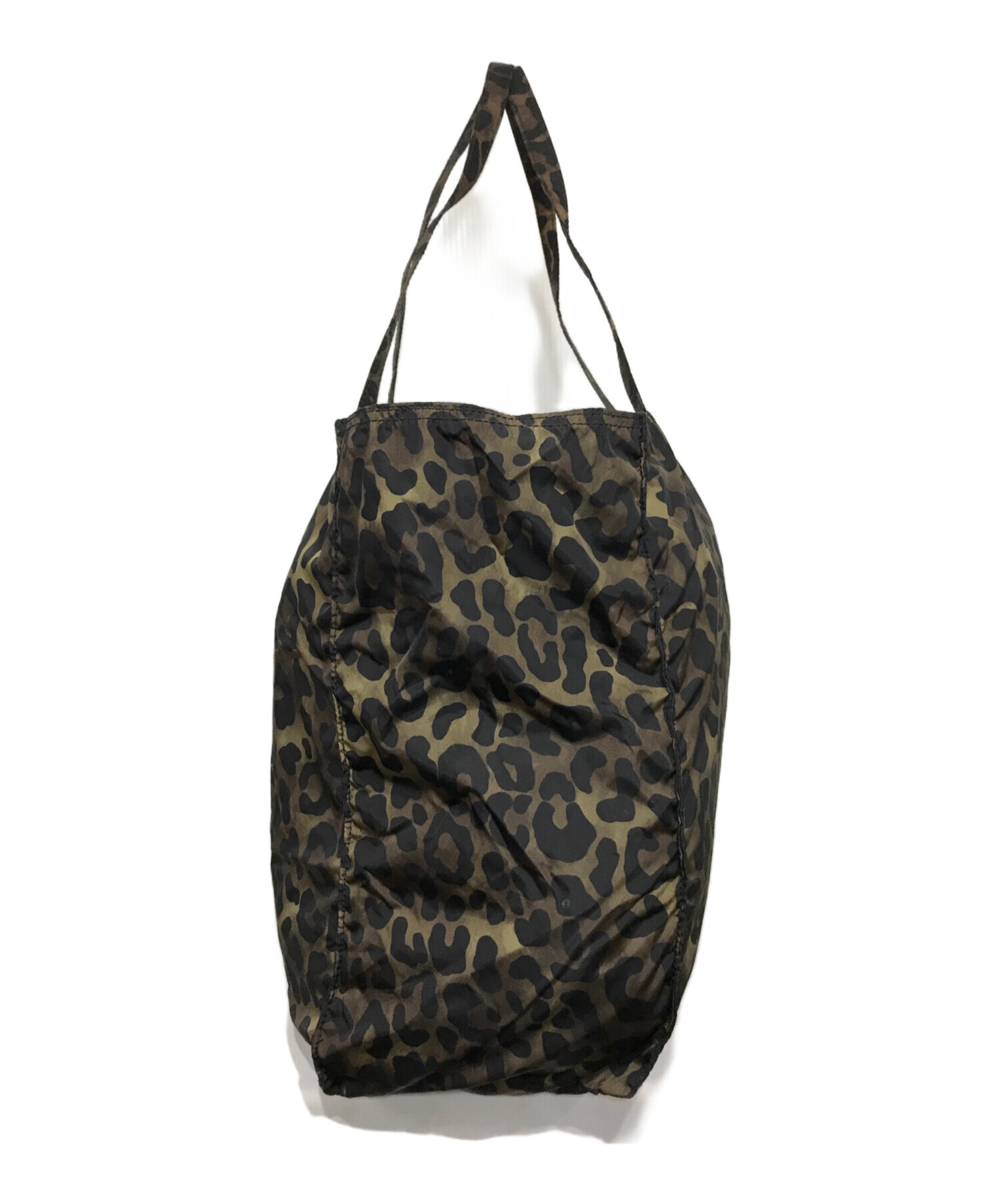 中古・古着通販】PRADA (プラダ) レオパード柄トートバッグ カーキ