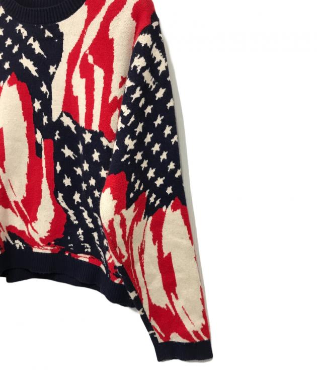 中古・古着通販】masu (エムエーエスユー) MARBLE FLAG SWEATER