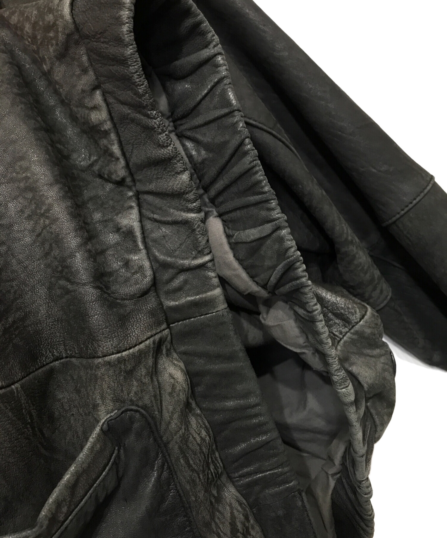 中古・古着通販】Eddie Bauer (エディーバウアー) 黒タグ レザー