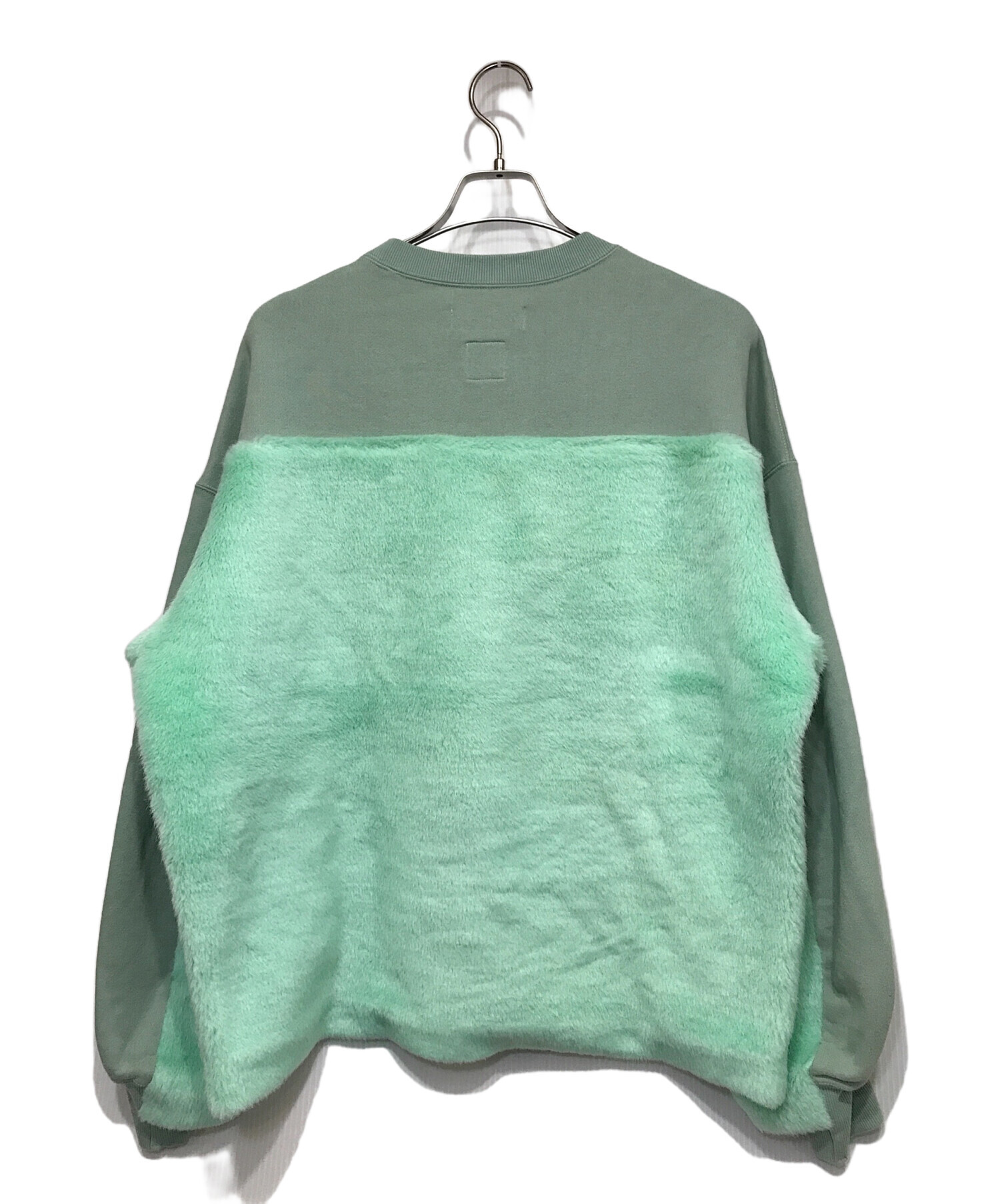 中古・古着通販】FACETASM (ファセッタズム) FAUX FUR SWEAT 切替 