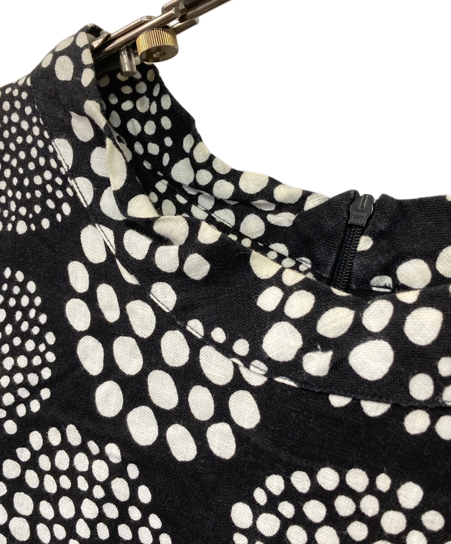 中古・古着通販】marimekko (マリメッコ) プケッティ柄膝丈ワンピース