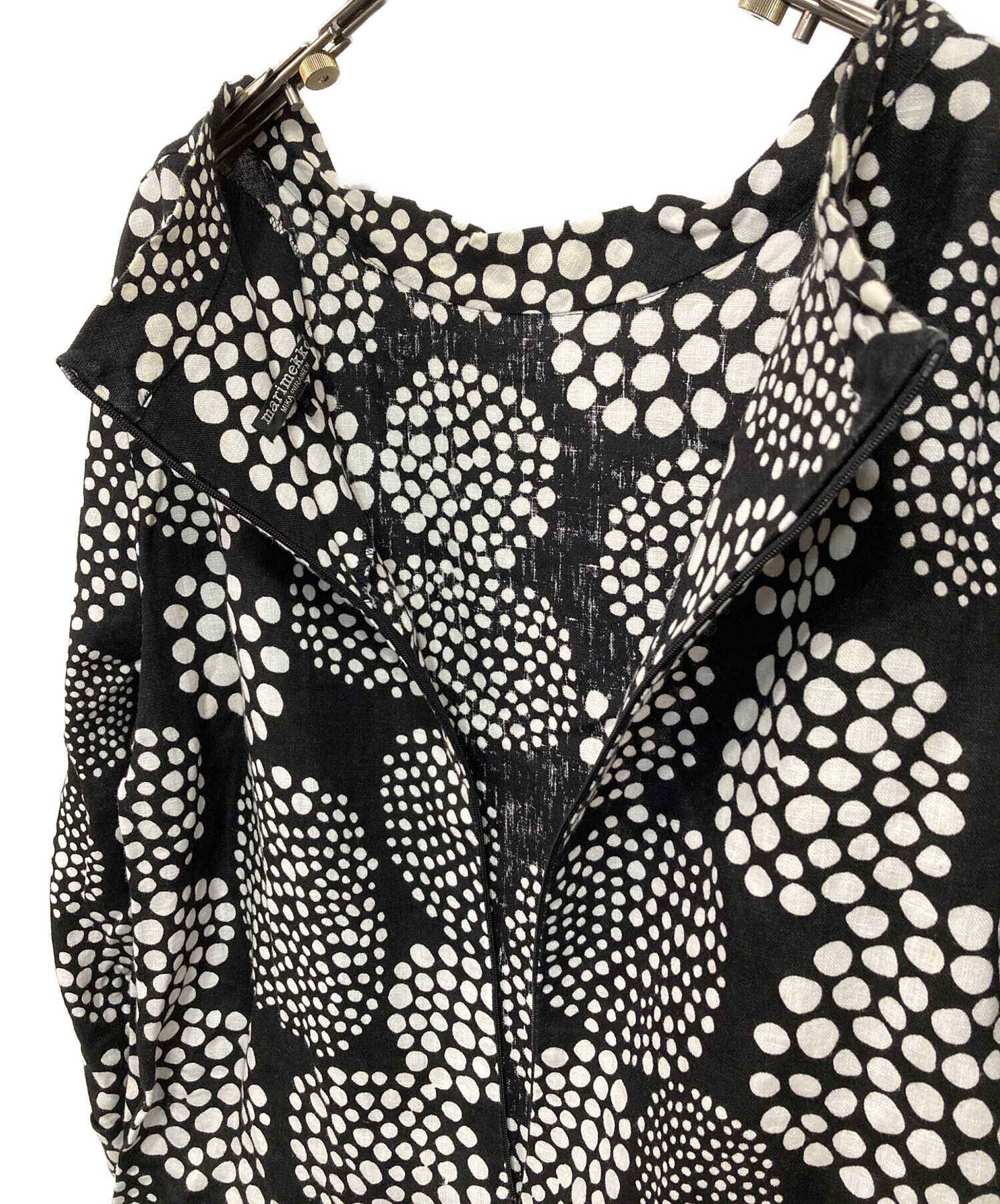 中古・古着通販】marimekko (マリメッコ) プケッティ柄膝丈ワンピース
