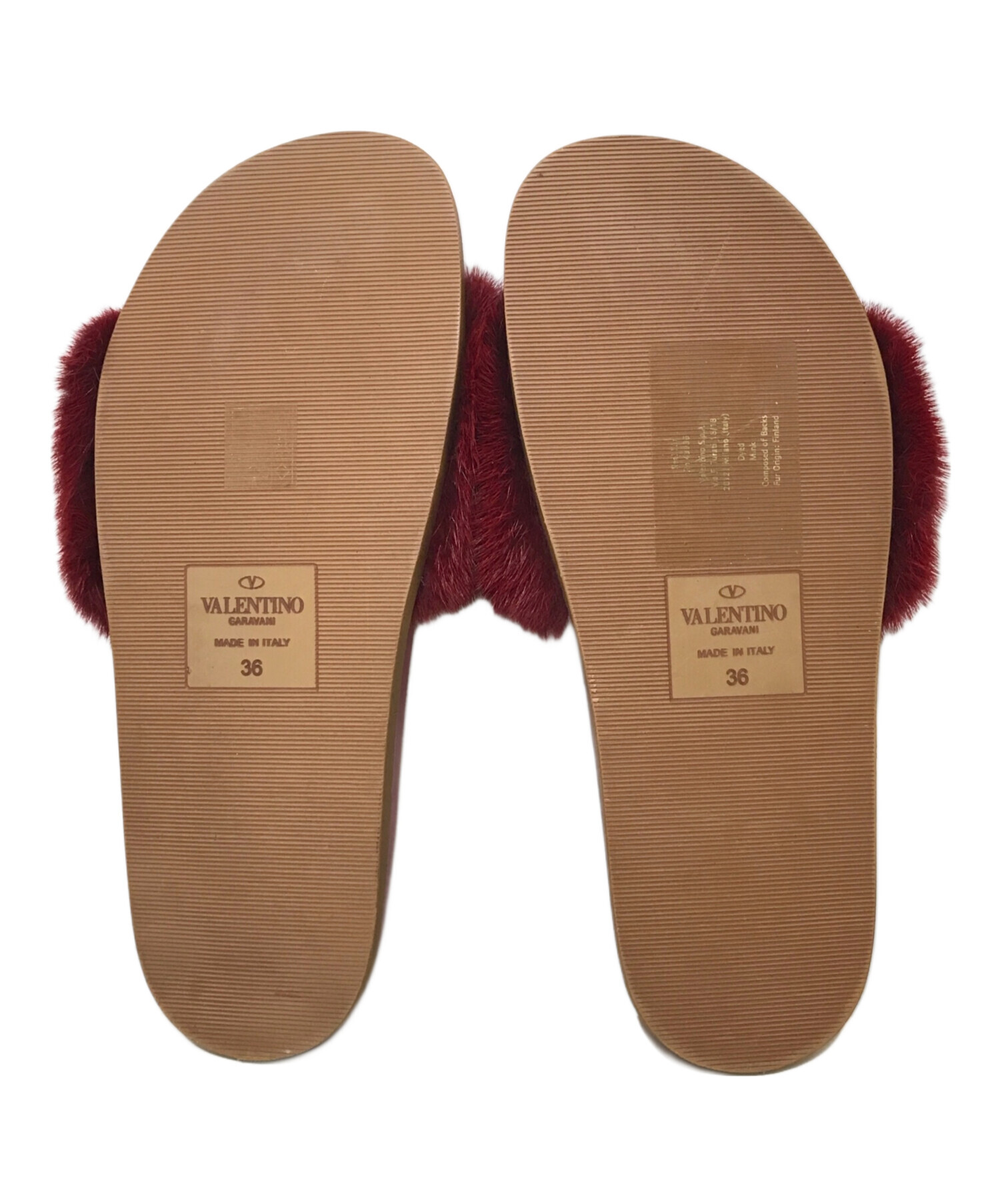 VALENTINO 赤 フリンジ 羽毛 中古・古着通販】VALENTINO GARAVANI (ヴァレンティノ・ガラヴァーニ