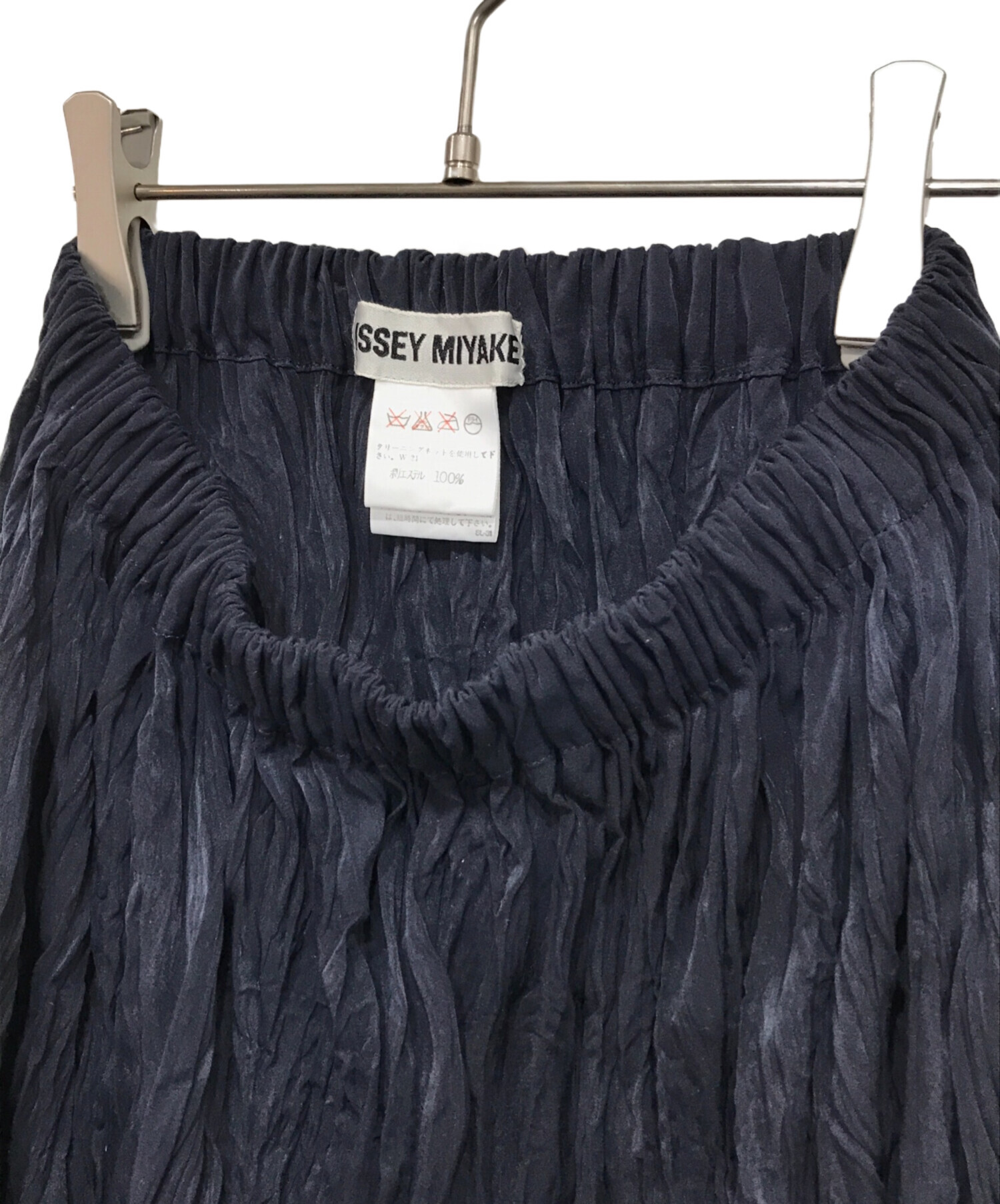 中古・古着通販】ISSEY MIYAKE (イッセイミヤケ) シワ加工スカート