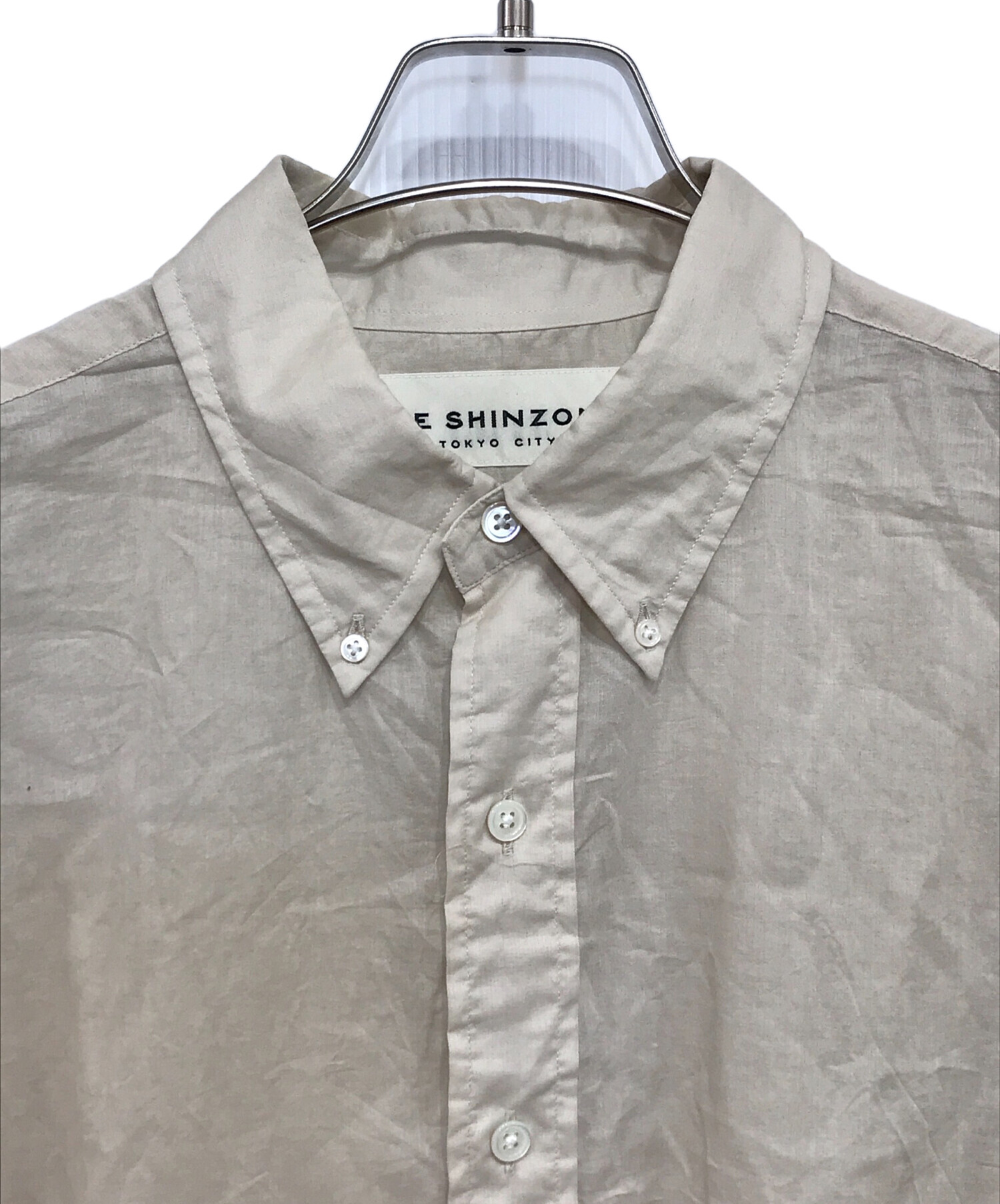 中古・古着通販】Shinzone (シンゾーン) SHEER DADDY SHIRT ベージュ 