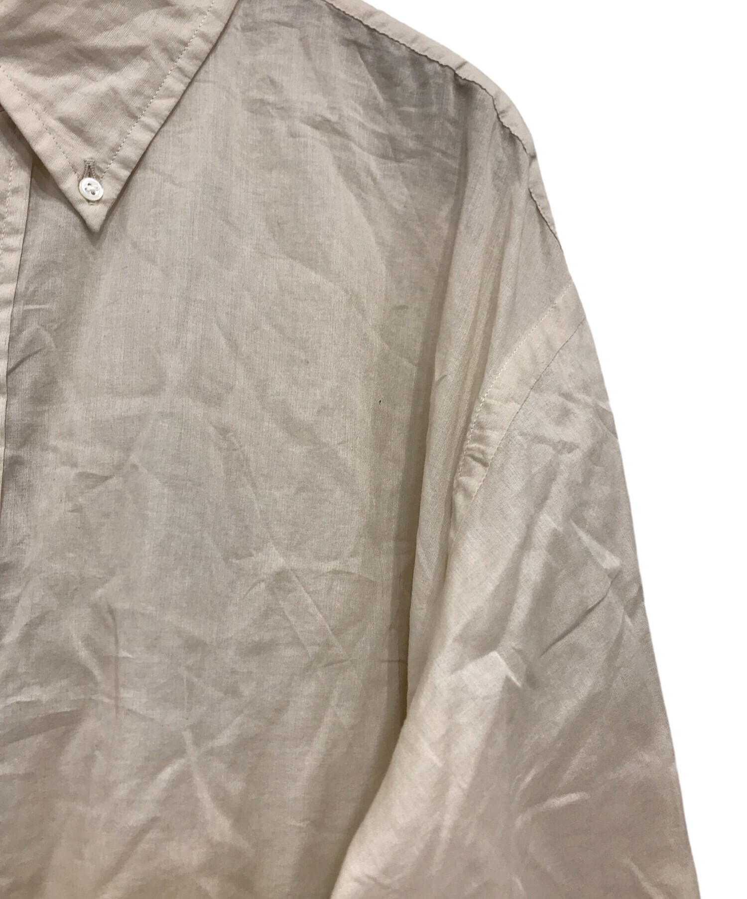中古・古着通販】Shinzone (シンゾーン) SHEER DADDY SHIRT ベージュ 