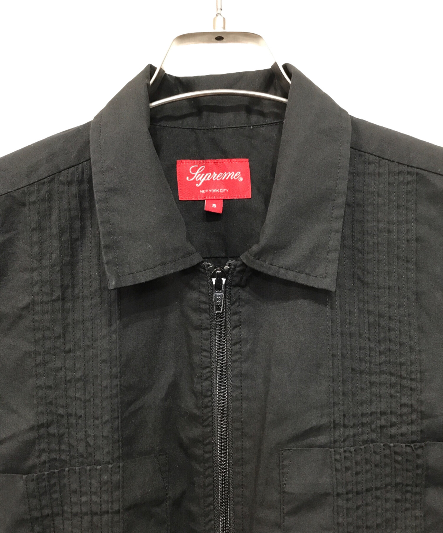 中古・古着通販】SUPREME (シュプリーム) Pin Tuck Zip Up Shirt 
