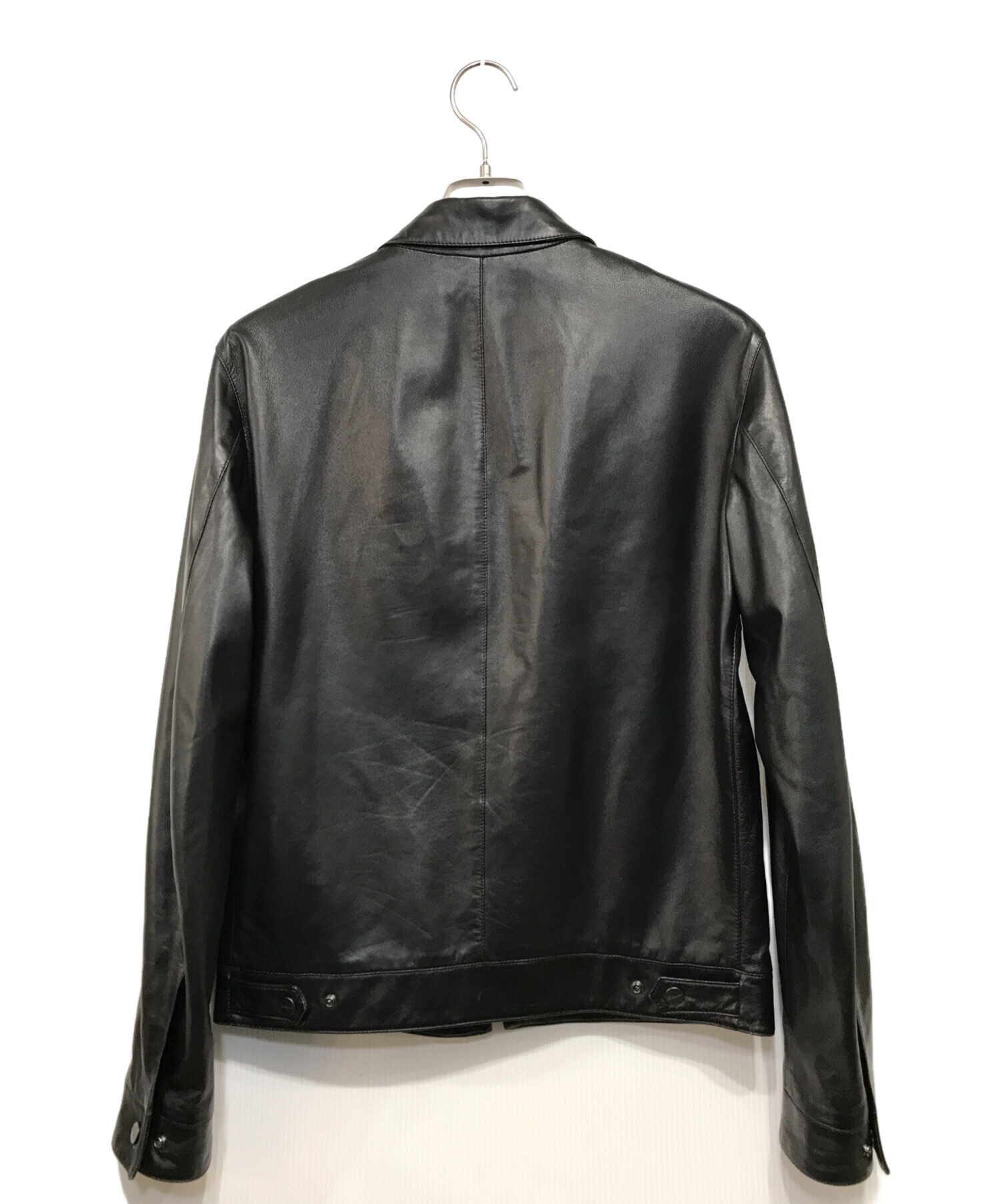 サルヴァトーレフェラガモ レザー テーラードジャケット 48サイズ 中古・古着通販】Salvatore Ferragamo (サルヴァトーレ フェラガモ