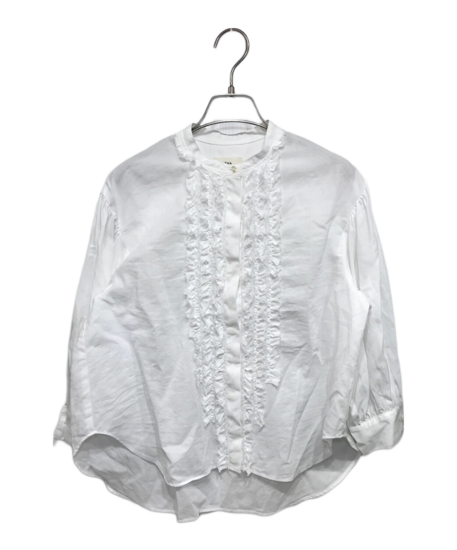 中古・古着通販】IENA (イエナ) シアーコットンギャバ フリルシャツ 