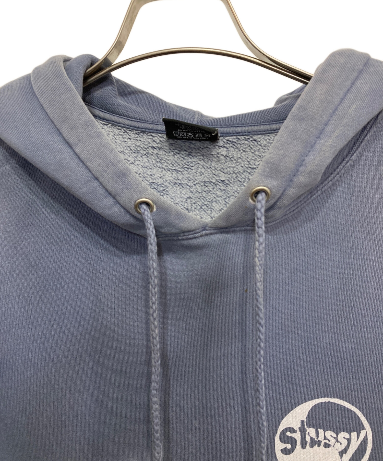 中古・古着通販】stussy (ステューシー) プルパーカー ブルー サイズ:S 