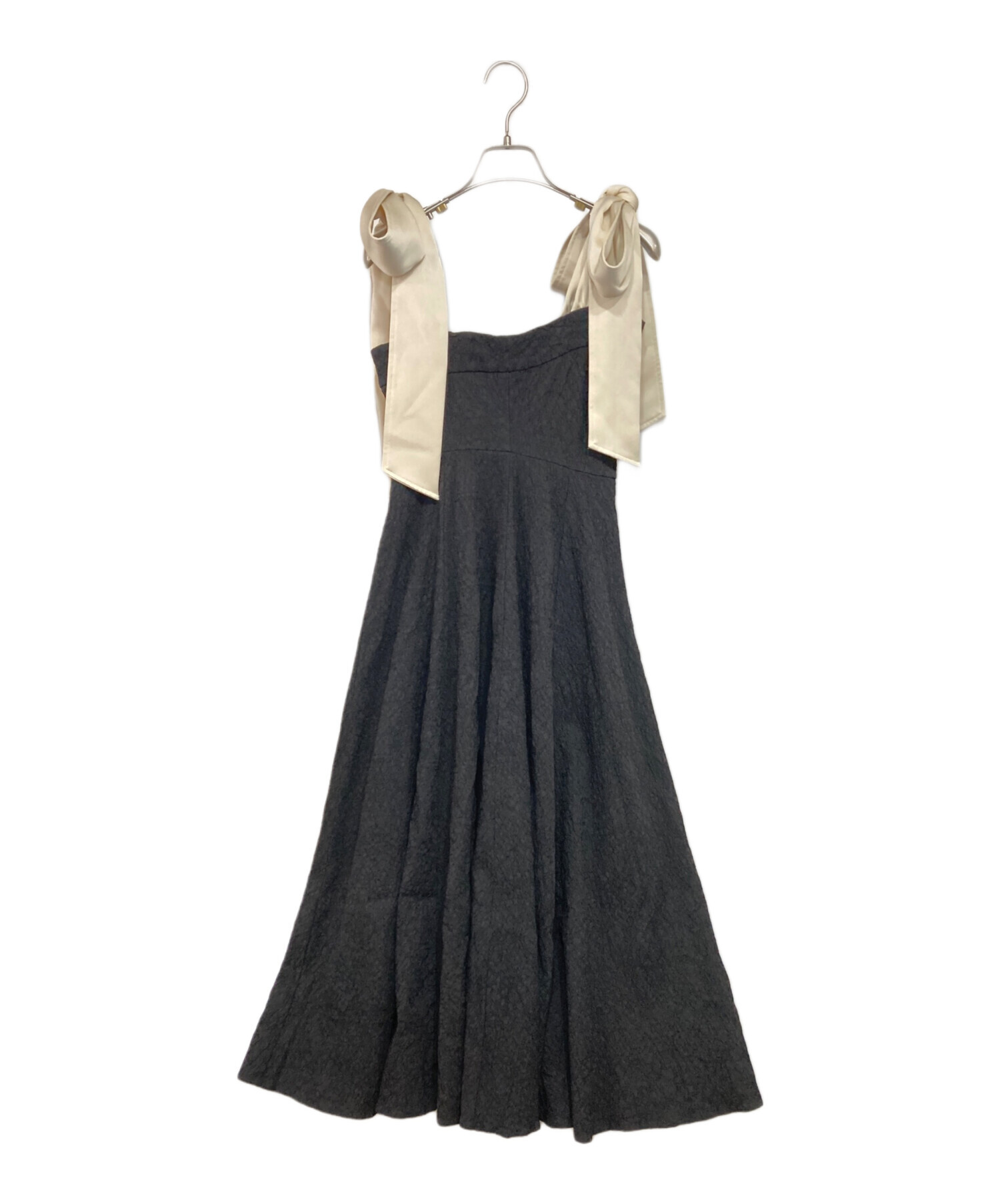 中古・古着通販】amerge. (アメルジュ) リボンショルダーマキシ