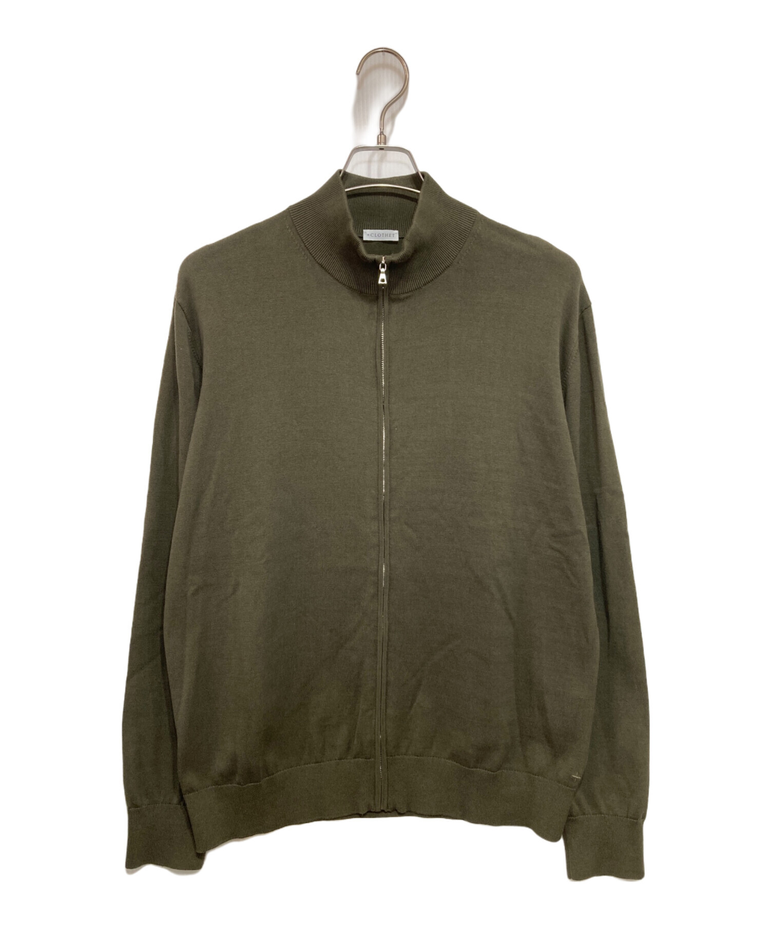 中古・古着通販】+closet (クロスクローゼット) Zip Up Knit スビン