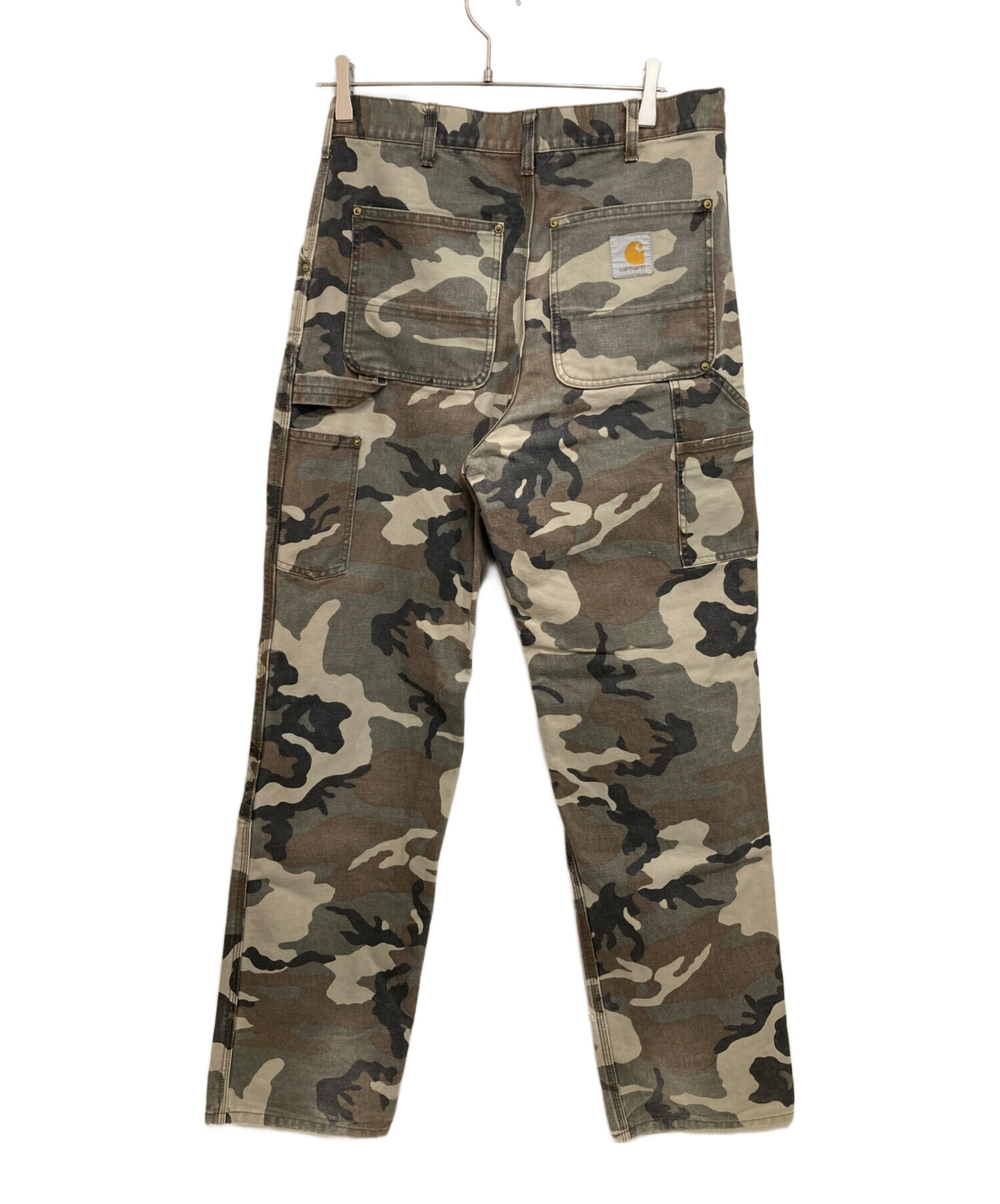 中古・古着通販】CarHartt (カーハート) 迷彩柄 ダブルニー グレー