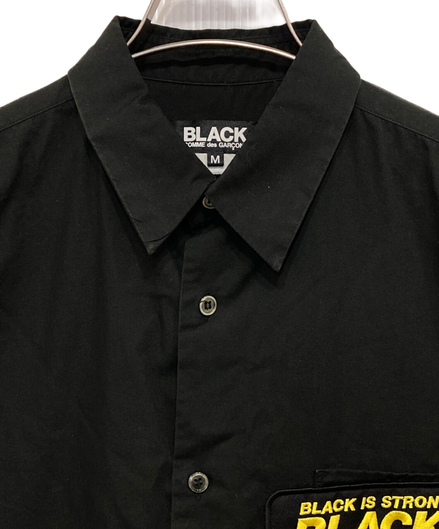 BLACK COMME DES GARCONS ワッペン付きシャツ Sサイズ 白（本物