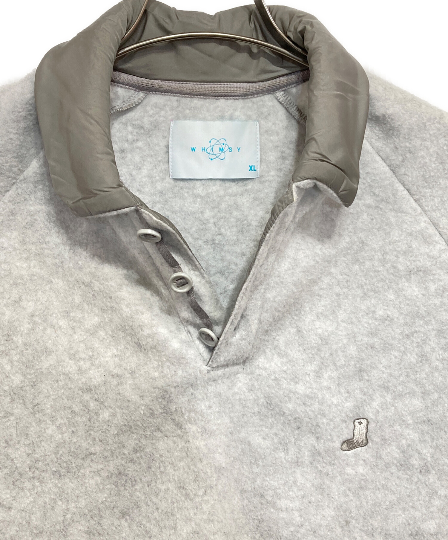 中古・古着通販】WHIMSY (ウィムジー) FLEECE RAGLAN POLO グレー 