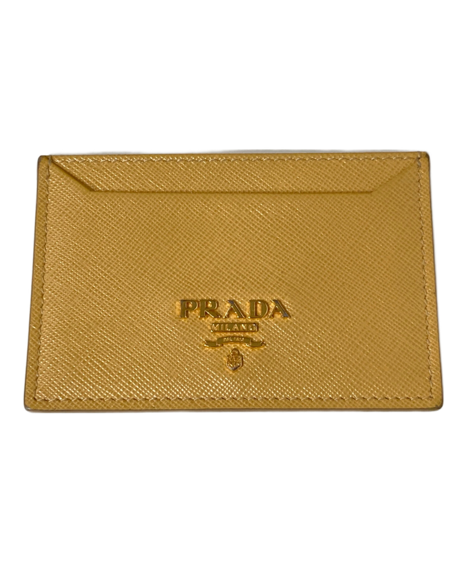 PRADA イエロー ケース 中古・古着通販】PRADA (プラダ) カードケース イエロー｜ブランド