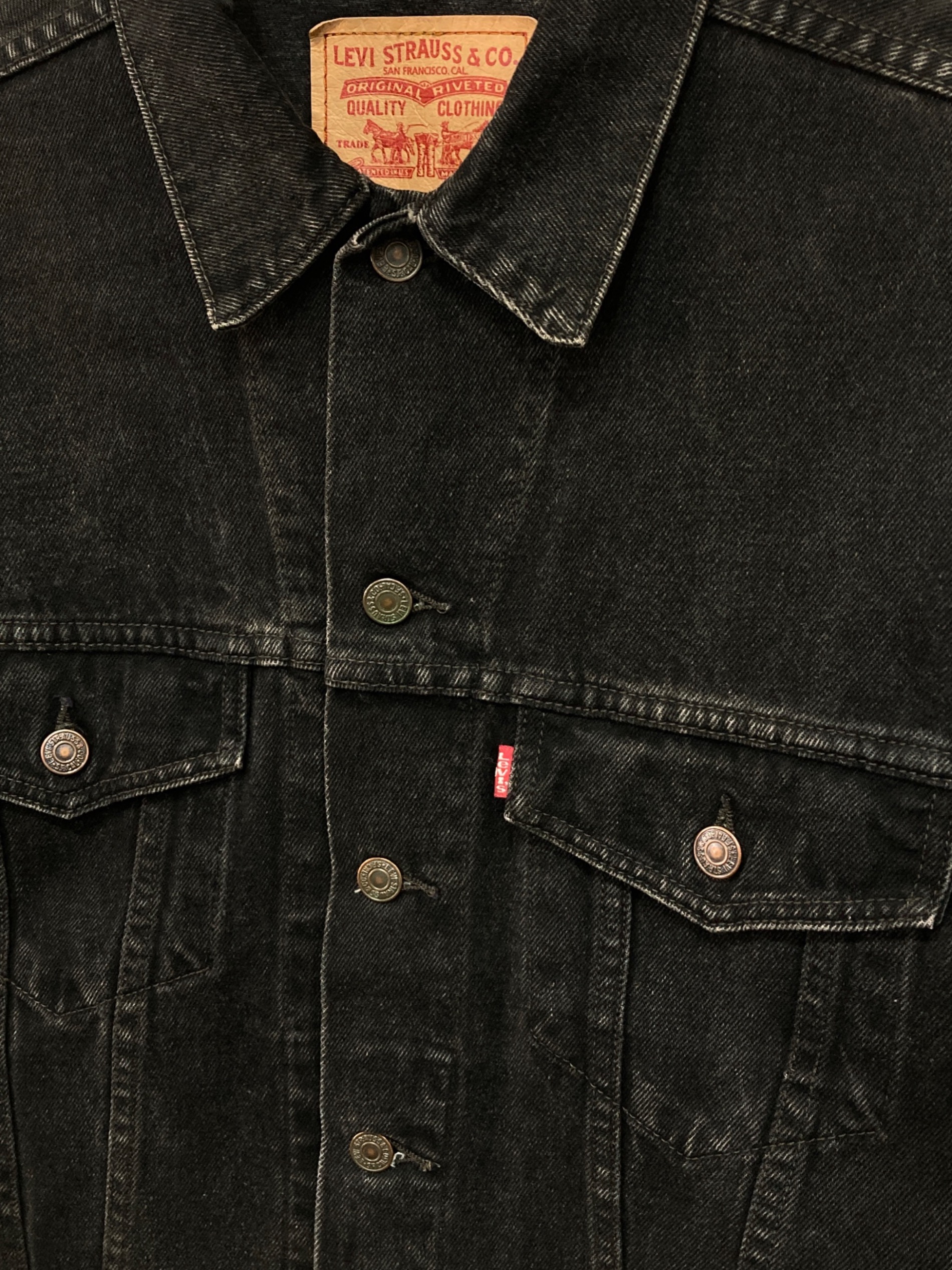 中古・古着通販】LEVI'S (リーバイス) 70507 ブラックデニムジャケット