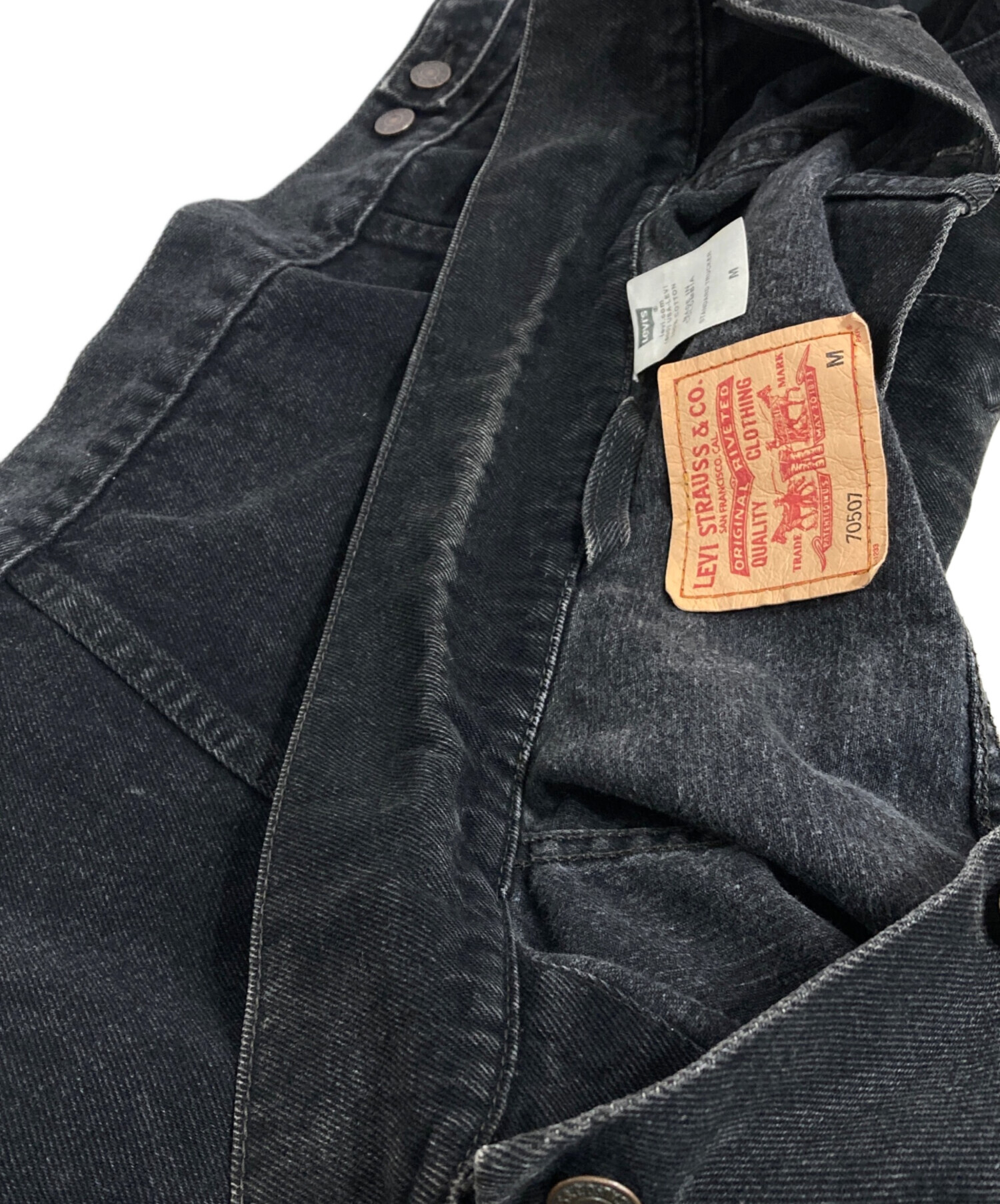 中古・古着通販】LEVI'S (リーバイス) 70507 ブラックデニムジャケット