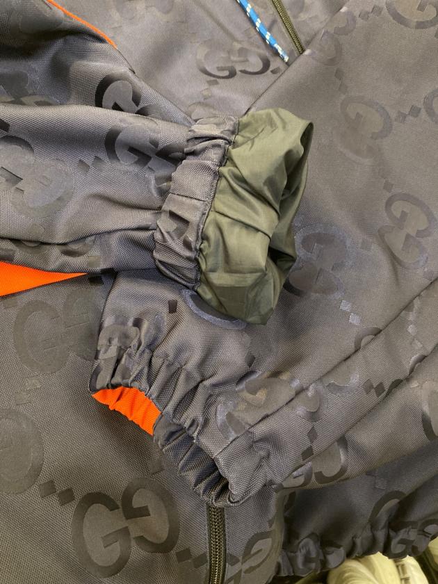 中古・古着通販】GUCCI (グッチ) GG NYLON HOODED JACKET ネイビー