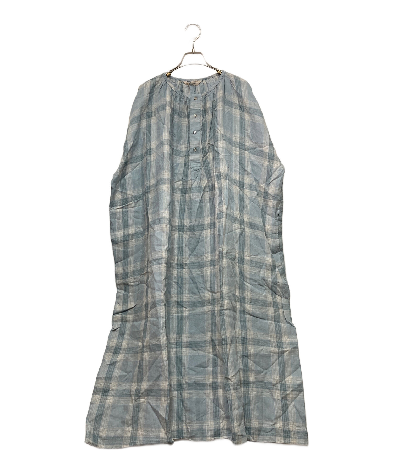 ichi antiquites イチ アンティークス コットン ウール チェック